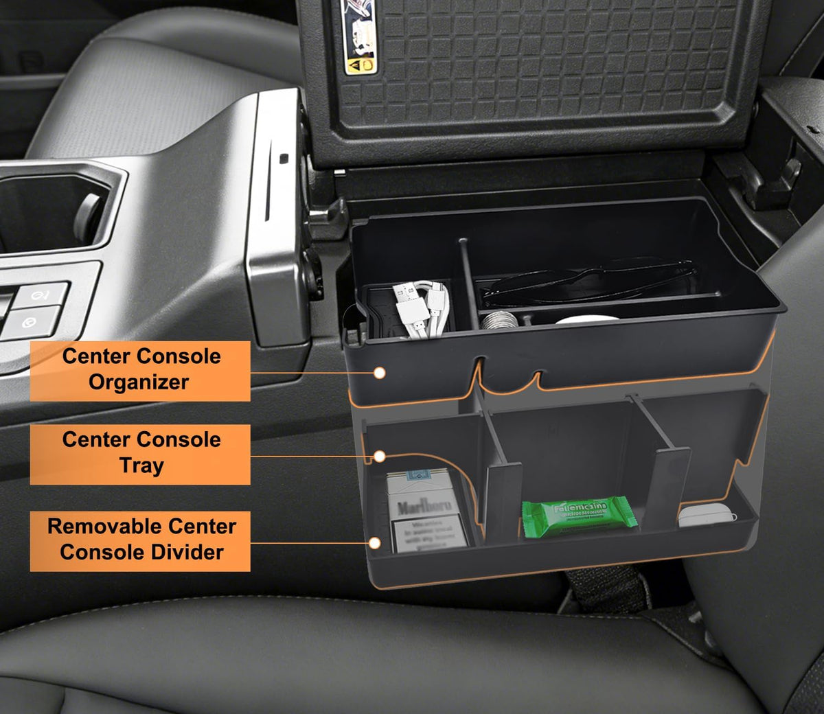 GZSH 3 PCS Center Console Organizer for Toyota RAV4 2026+ Accessories