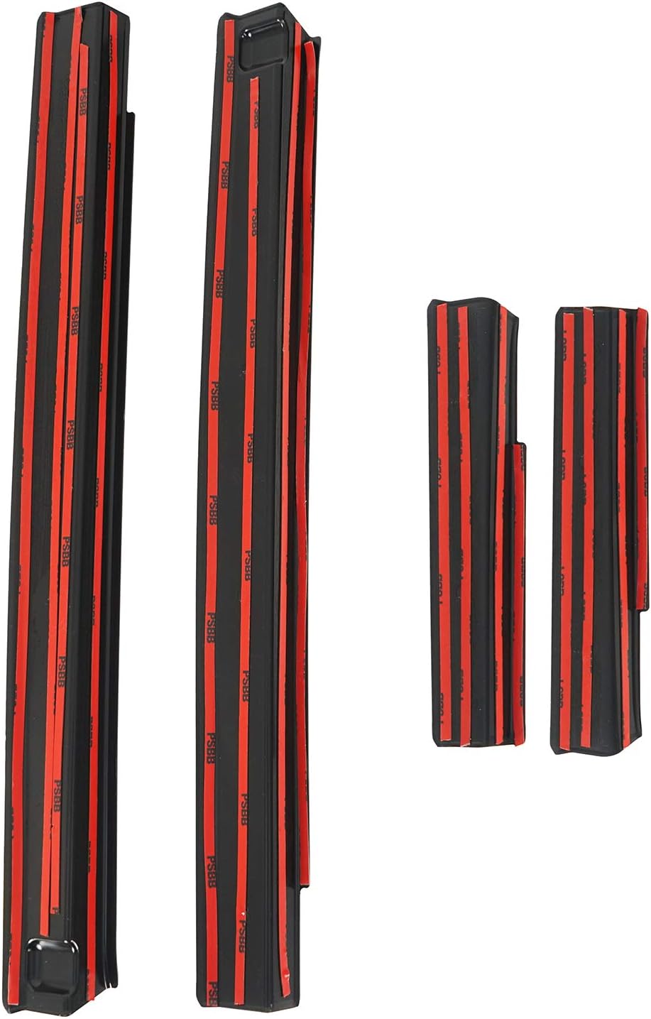 u-Box JKU Door Entry Guard Sill Protector Scuff Plate Black Compatible with 2007-2018 Jeep Wrangler JK Unlimited 4-Door