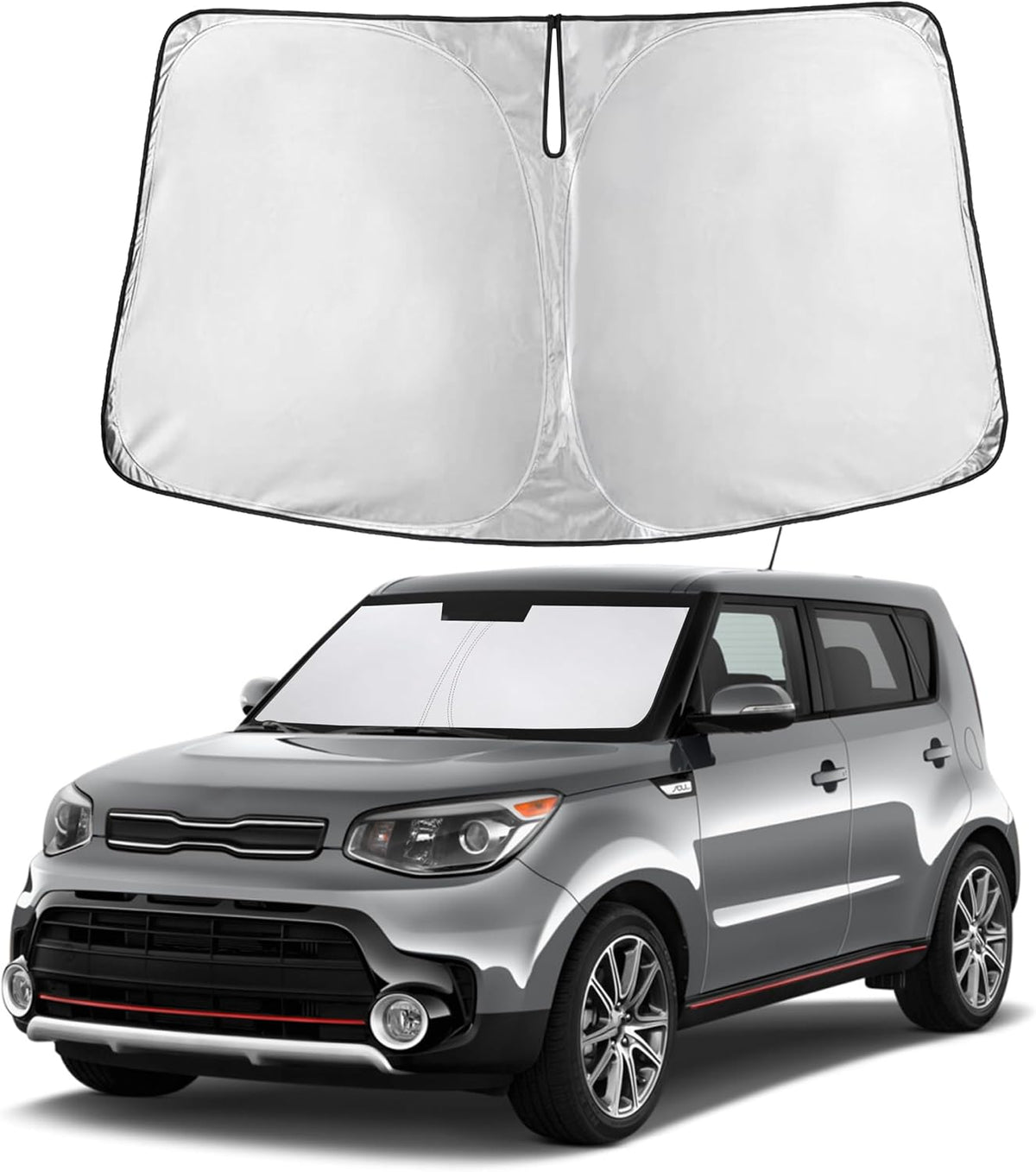 Autovir Windshield Sun Shade Fit for 2019-2024 2025 2026 Mazda CX-30 Sunshade, Front Car Window Shades Sun Visor, Blocks UV Rays & Heat, Car Accessories