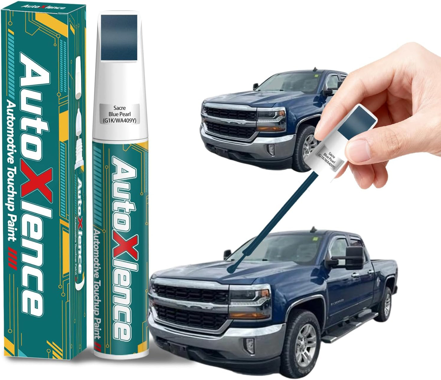 Satin Steel Gray Metallic(G9K/WA464C) Touch Up Paint Compatible with GMC Car Paint Pen Scratch Repair Automotive Scratch Remover Fix Exact Color Match