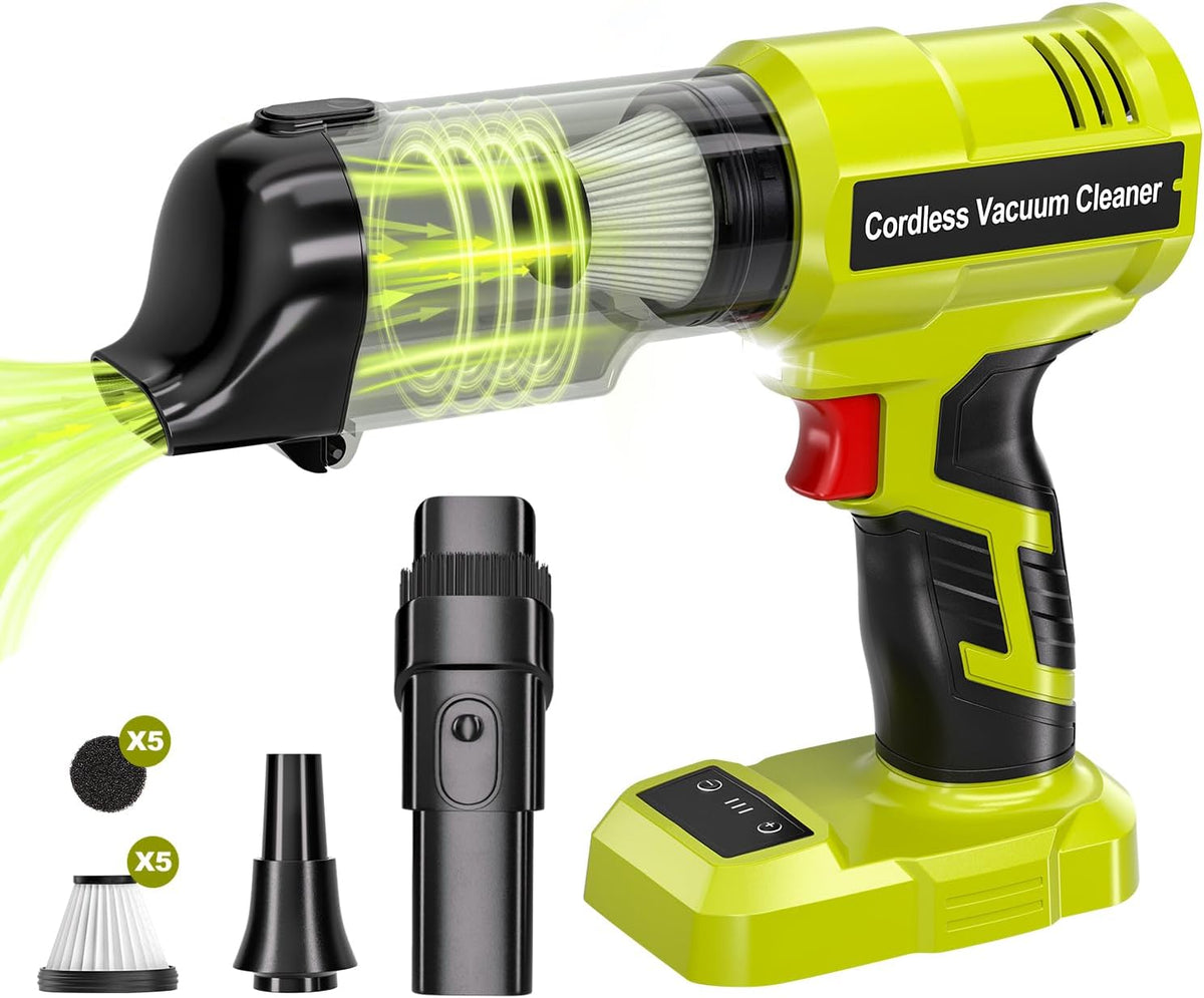 Cordless Handheld Vacuum Cleaner for Makita 18V Battery: 3-Speed Modes Portable Vacuum with 20kPa 105AW Powerful Suction for Car, Pet Hair, Home Cleaning (Tool Only)