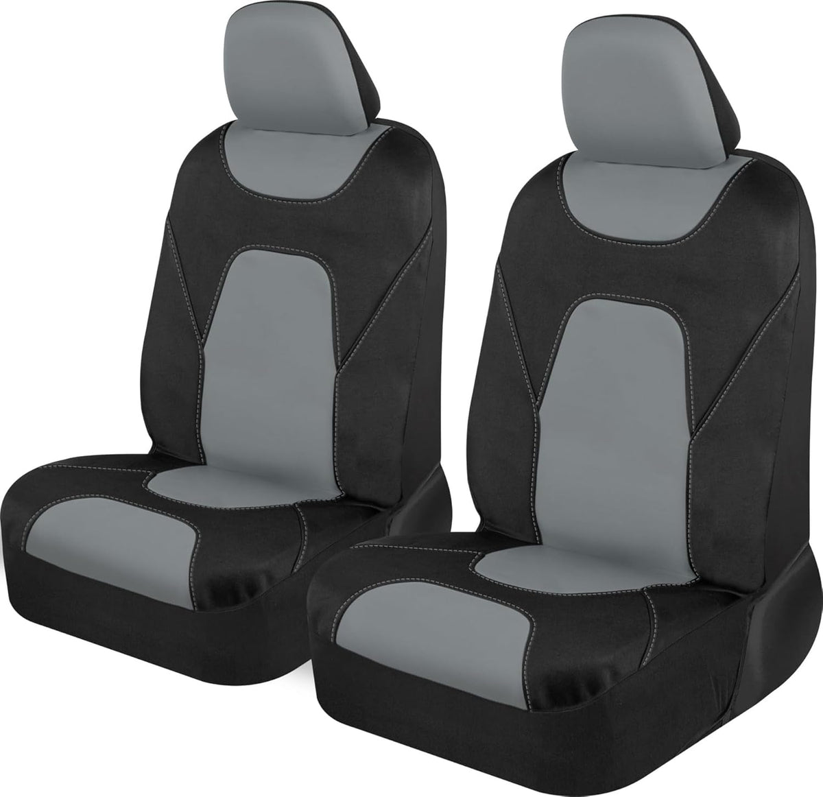 Motor Trend AquaShield Neoprene Waterproof Seat Covers for Trucks - Black 60/40 Split Bench Rear Seat Cover - Carseat Cover Automotive Back Seat Protector - Car Accessories for Kids & Dogs