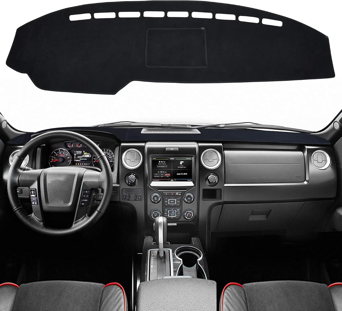 SPEEDWOW Dashboard Dash Board Cover Mat Carpet Compatible with Focus 2012-2018