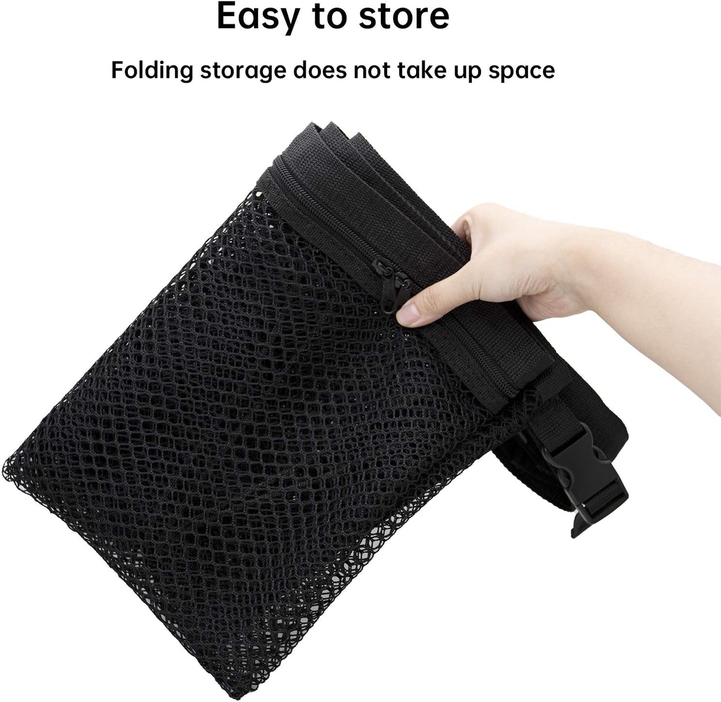 Car Ceiling Cargo Net 35.4" x 23.6", Double Layer Roof Storage Organizer for SUV,Overhead Mesh Holder with Reinforced Straps,Road Trip Essentials for Camping Travel Fits 4 Handle Vehicles