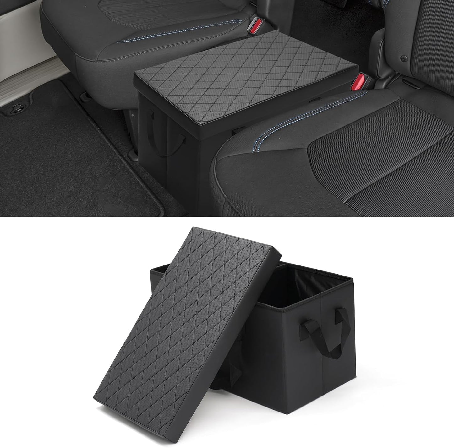 Shademax Car Seat Organizer for Chrysler Pacifica 2017-2025 2026 Accessories Backseat Organizer Car Console Organizer for Kids Toys, Baby Supplies, Dog Toys, Snack Organizer, Travel Storage Box
