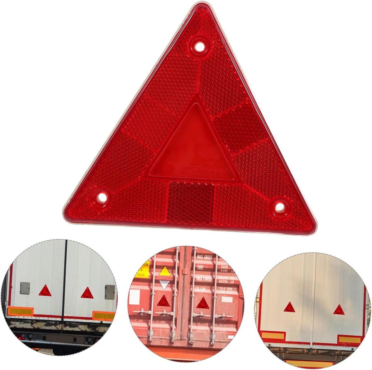 10Pcs Plastic Triangle Warning Signs Reflective Roadside Safety Set