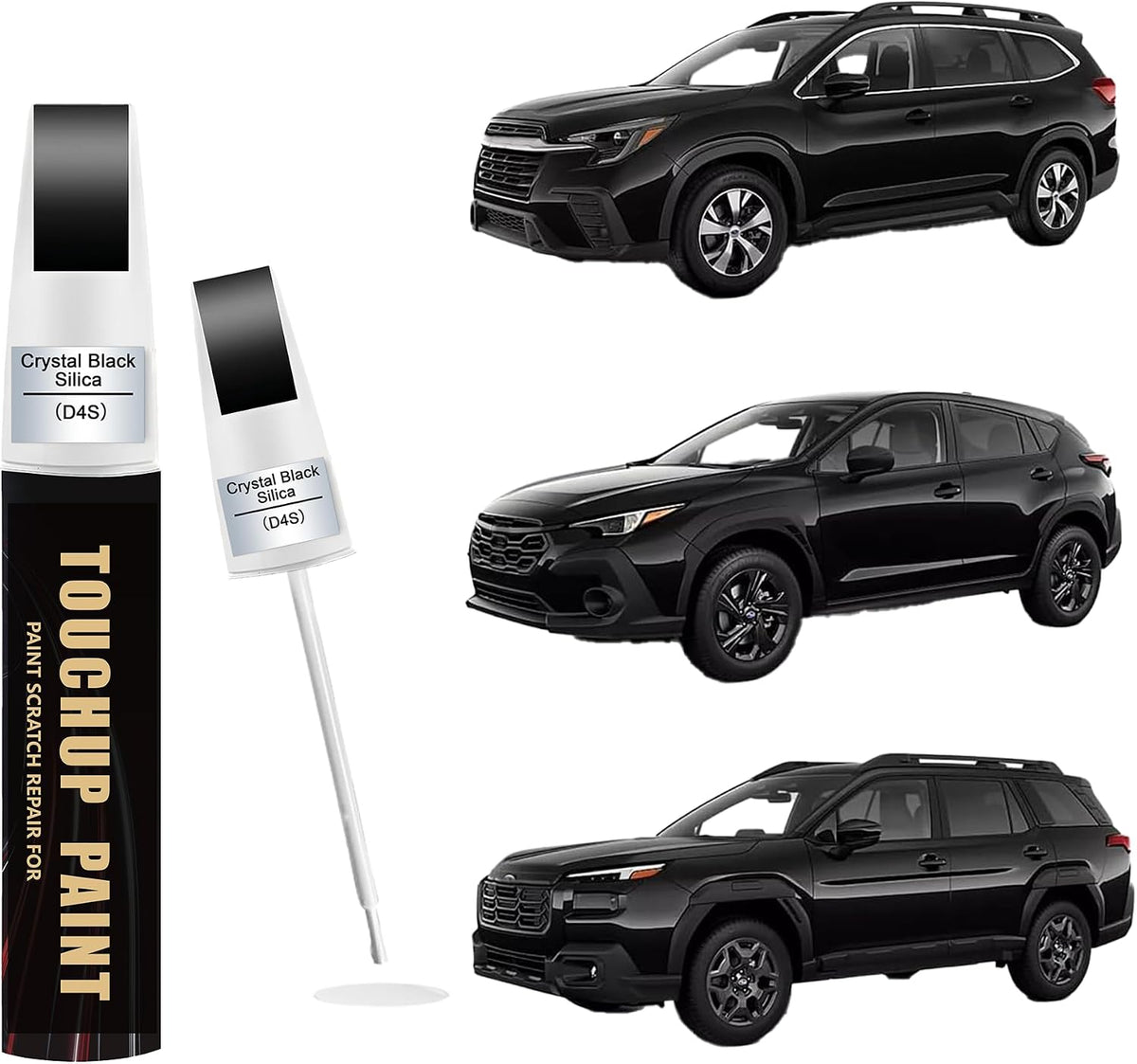 Crystal White Pearl(K1X) Car Paint Touch Up Pen Compatible with SUBARU, 2-In-1 Color Accurate Touch Up Car Scratch Repair Paint Match SUBARU Series Automotive Scratch Remover for Nicks & Chips Repair