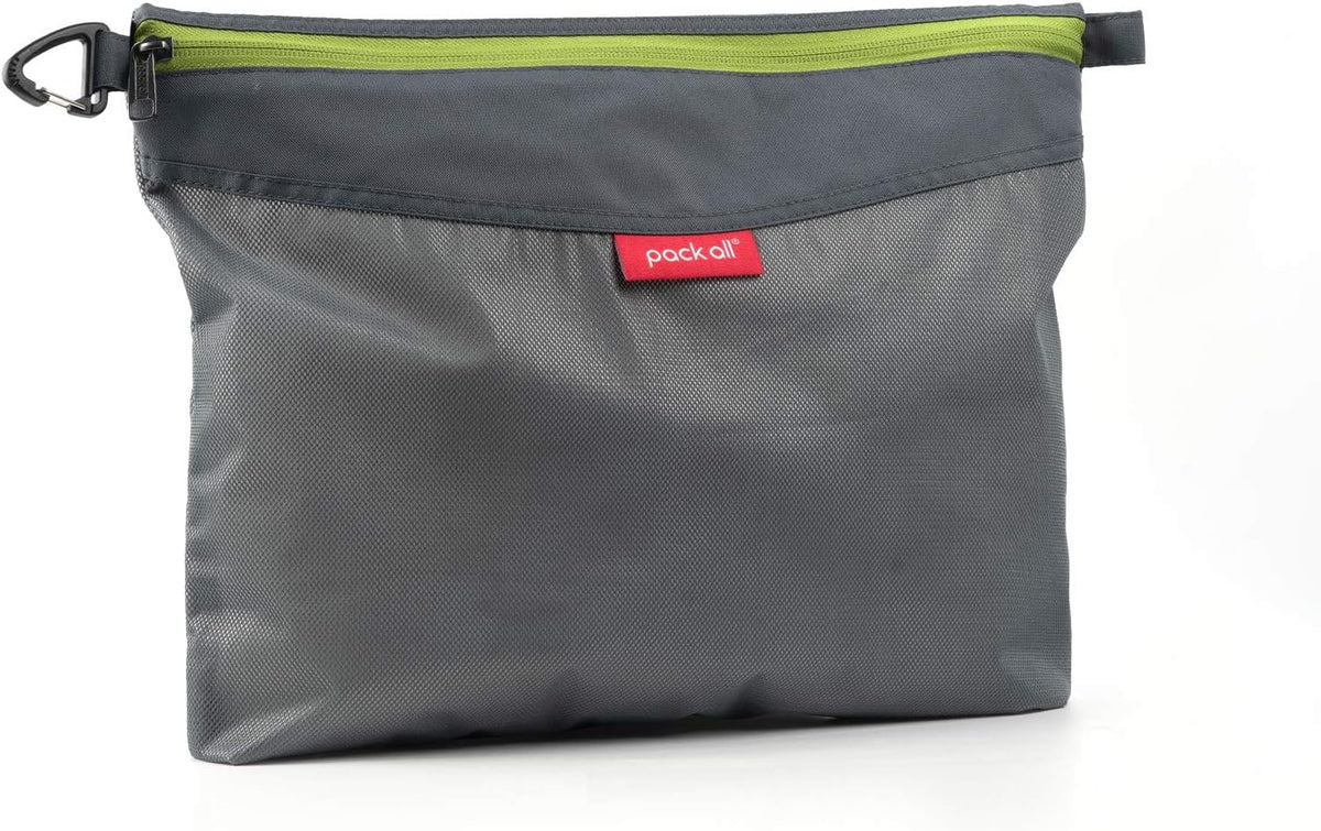 pack all Water-Resistant Zipper Pouch, Mesh Zipper Bag, 14.17"x10.23"