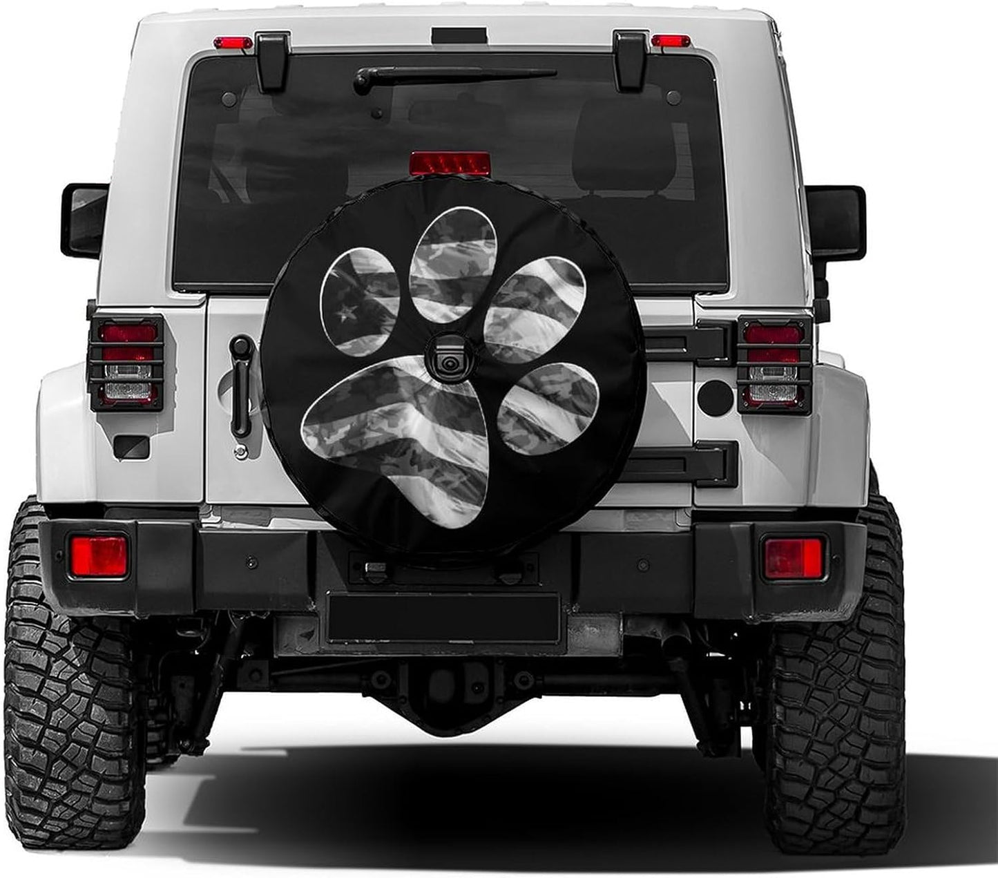 Daisy Flower Spare Tire Cover Dust-Proof Wheel Tire Cover Fit Trailer, RV, SUV and Many Vehicle 16 Inch