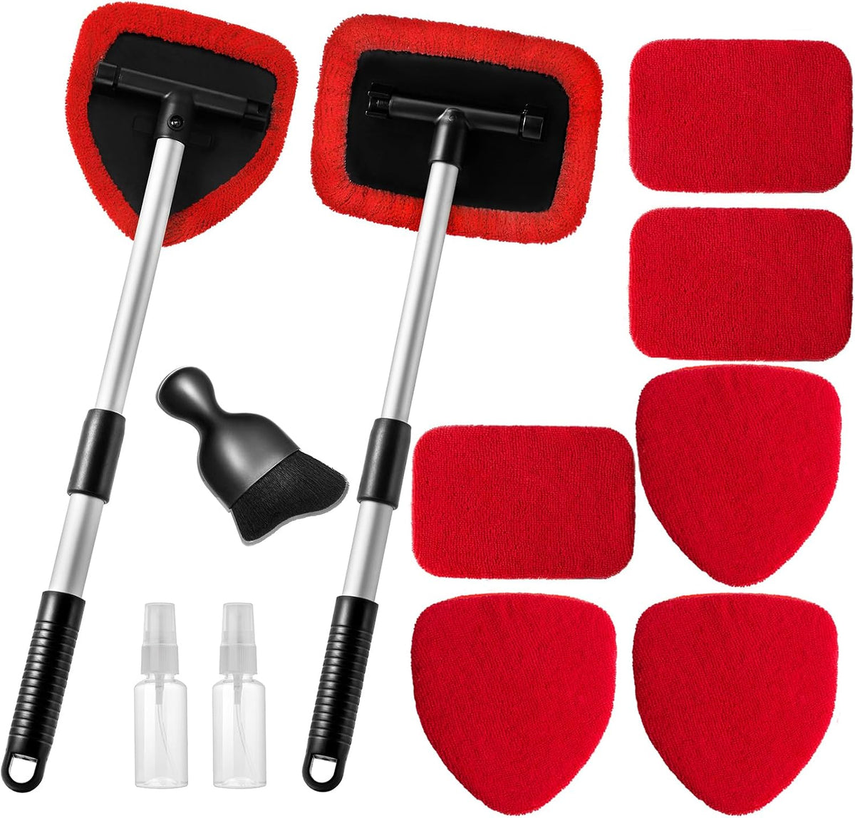 Qydipclin 11pcs Windshield Cleaner Tool Car Interior Window Cleaning Kit