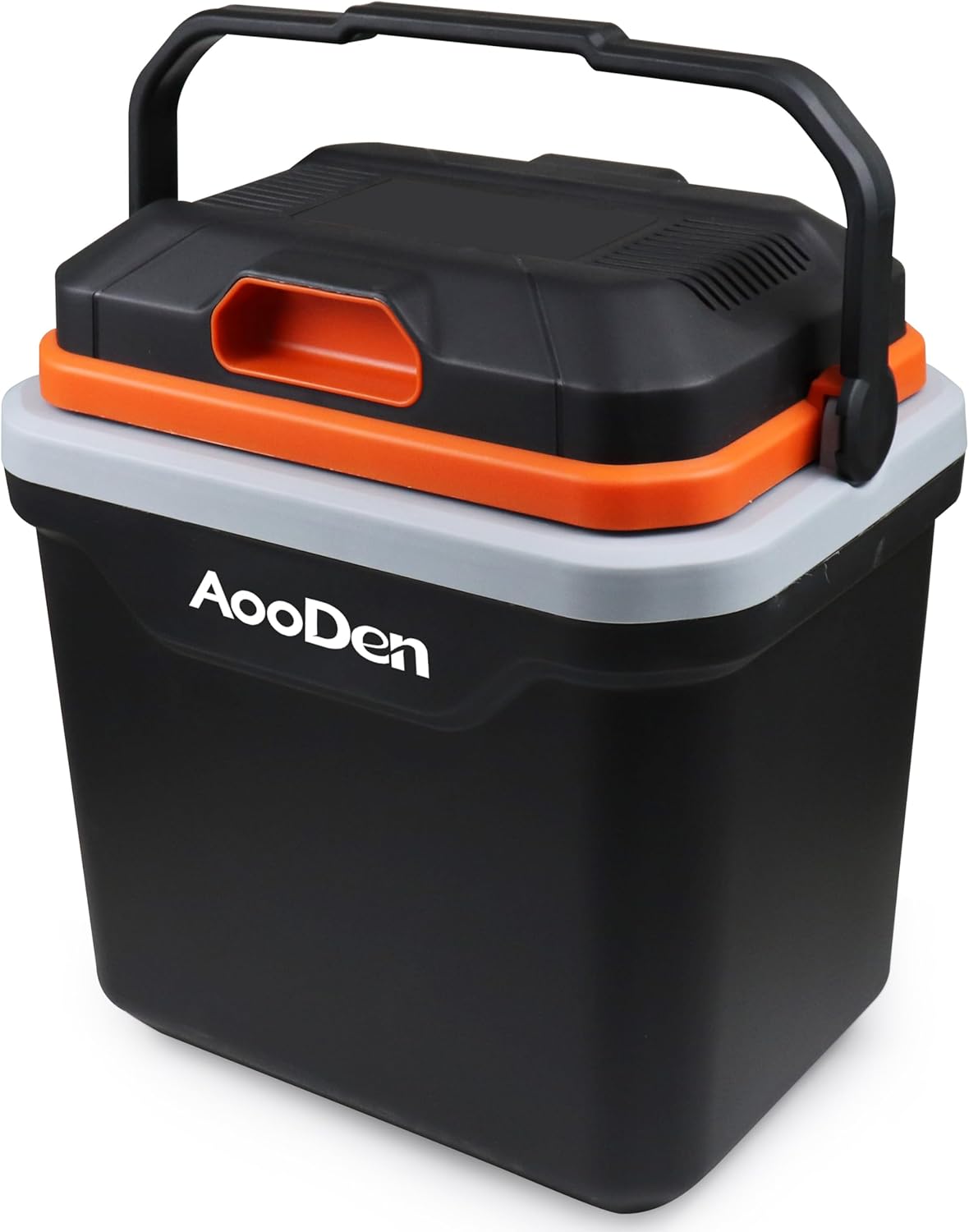 Upgrade 27 Quart (25Liter) Electric Car Cooler and Warmer with New Removable lid Design, Thermoelectric Iceless Cooler for Travel, Camping, Vehicles, Truck, Home - 12V DC and 120V