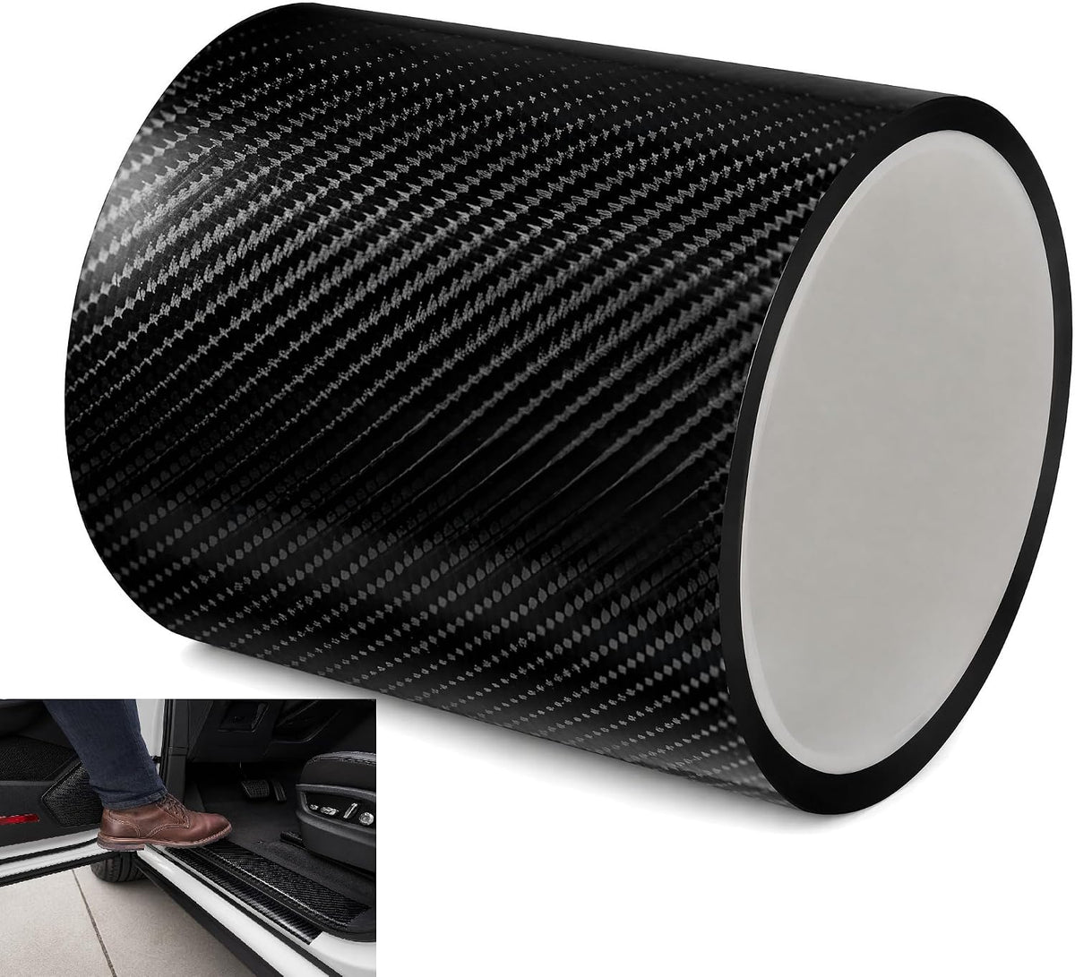 Clear Car Door Sill Protector, Anti-Scratch Paint Protection Film (PPF) Tape, Universal Wear-Resistant Strip for Door Edge Guards