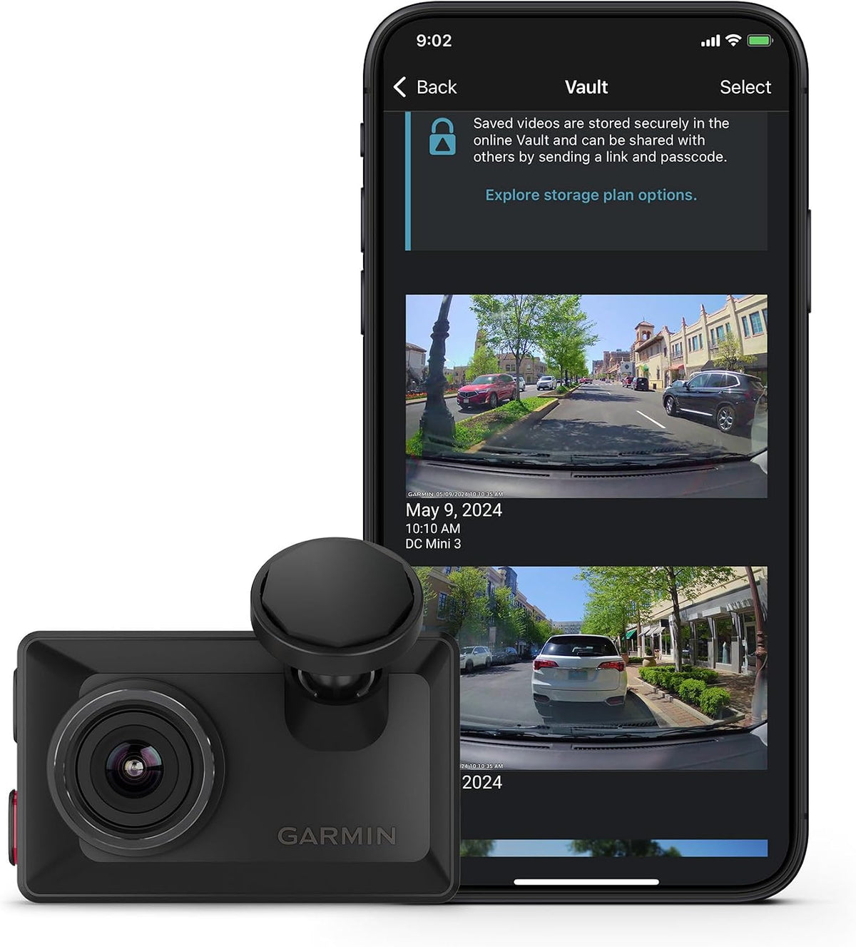 Garmin Dash Cam™ X110, Compact 1080p HD Dash Cam