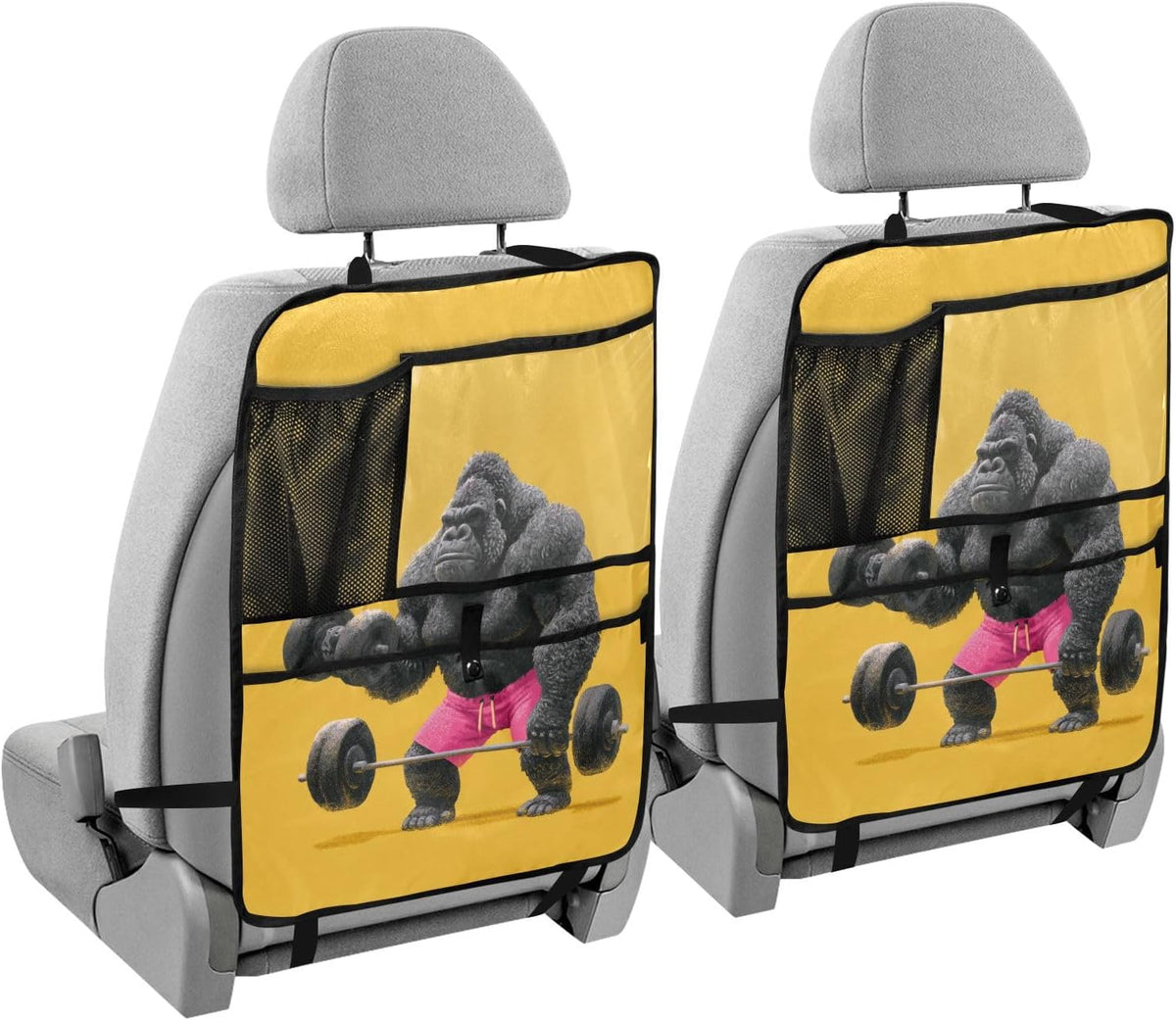 1 Pack Backseat Car Organizer with Storage Pockets Seat Back Organizers for Kids Kick Mats Backseat Protector Automotive Starry Night