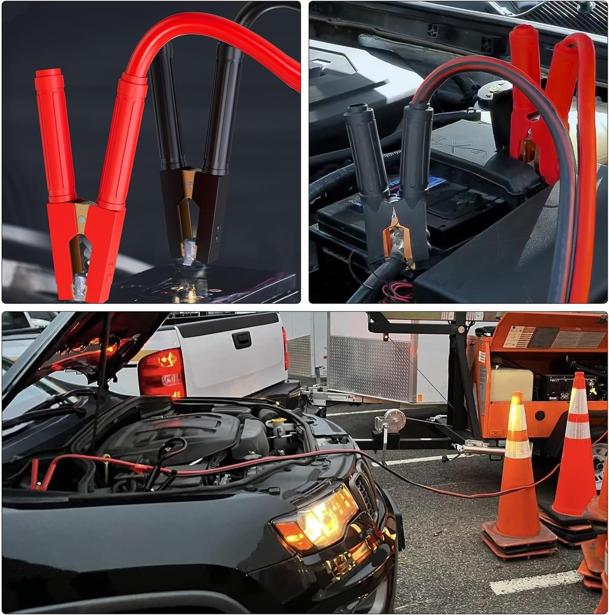 Nilight 0 Gauge 30FT 1000A Car Battery Jumper Cables Kit