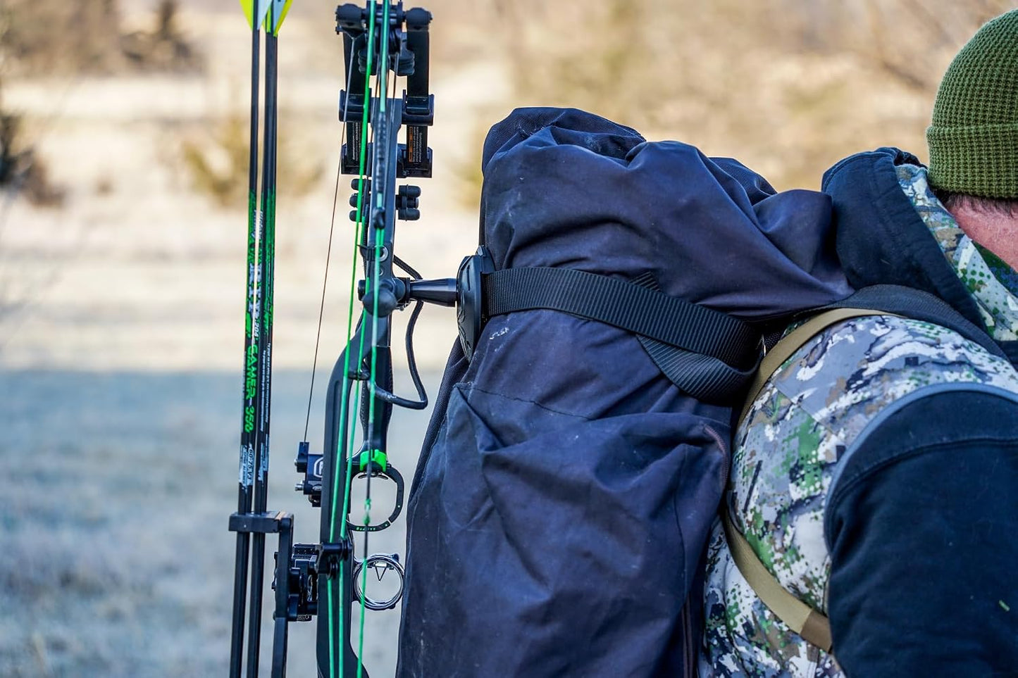 Bow Spider Case Alternative – Carrying System for Compound Bow Case, Archery Holder for Backpack, Hunting Sling Mount, Compatible with Recurve, Outdoor Hunting Gear