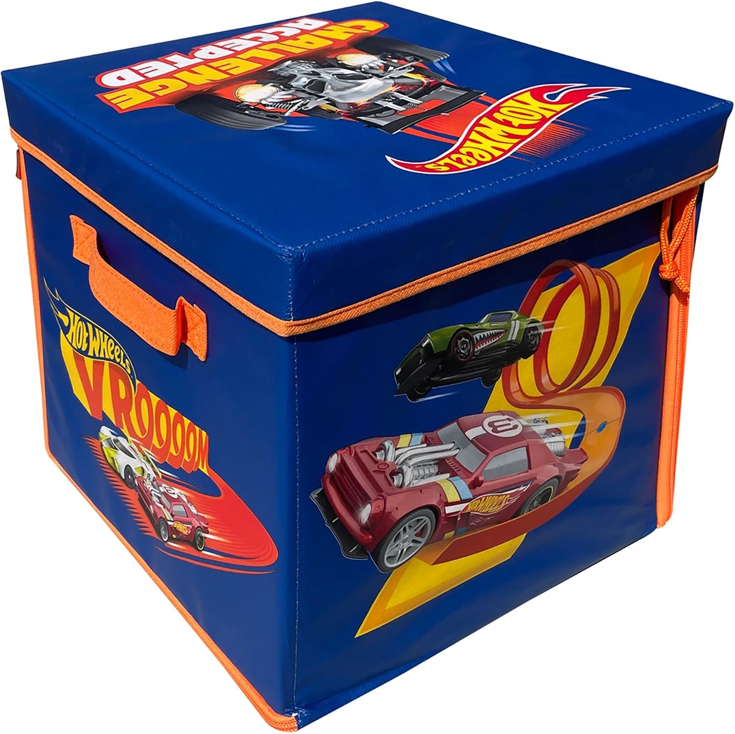 Tara Toy ZipBin 300 Car Storage Cube & Playmat - Holds 300 Cars, Durable Toy Organizer for Kids Age 3+, Playmat and Storage Solution