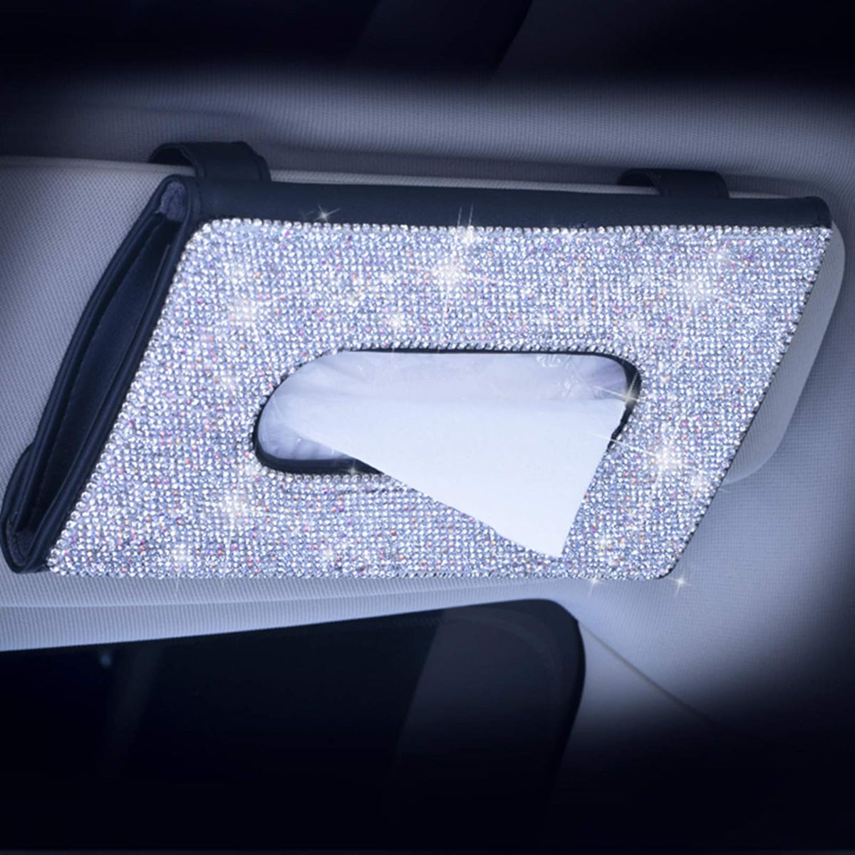 ChuLian Bling Bling Car Visor Tissue Holder