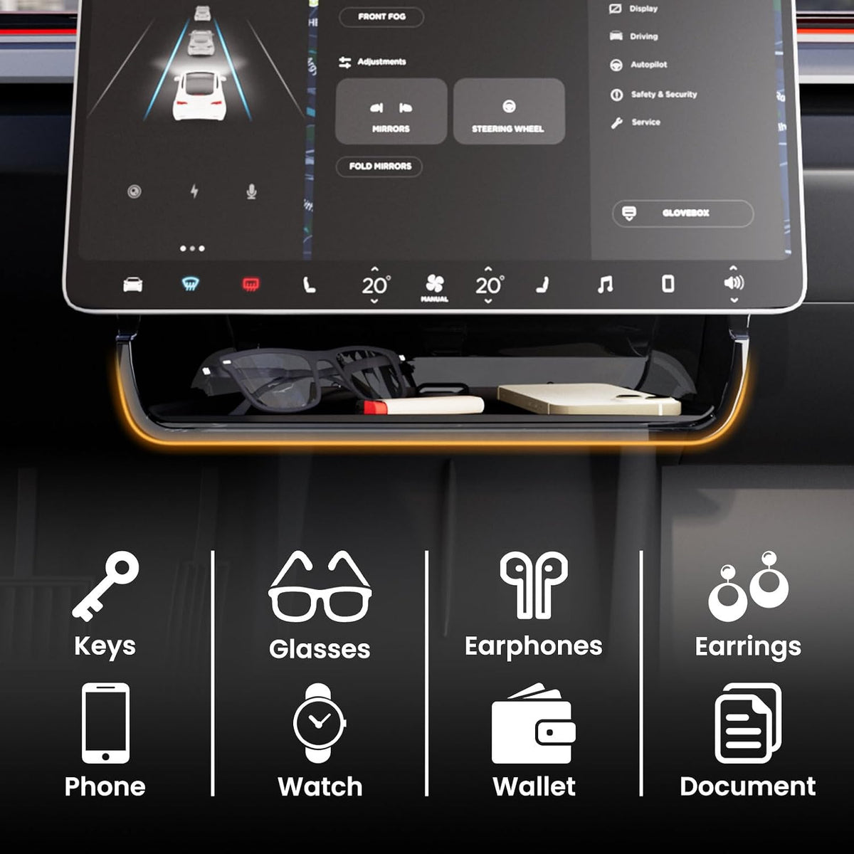 Under Screen Storage for Model Y/3 (Juniper/Highland)