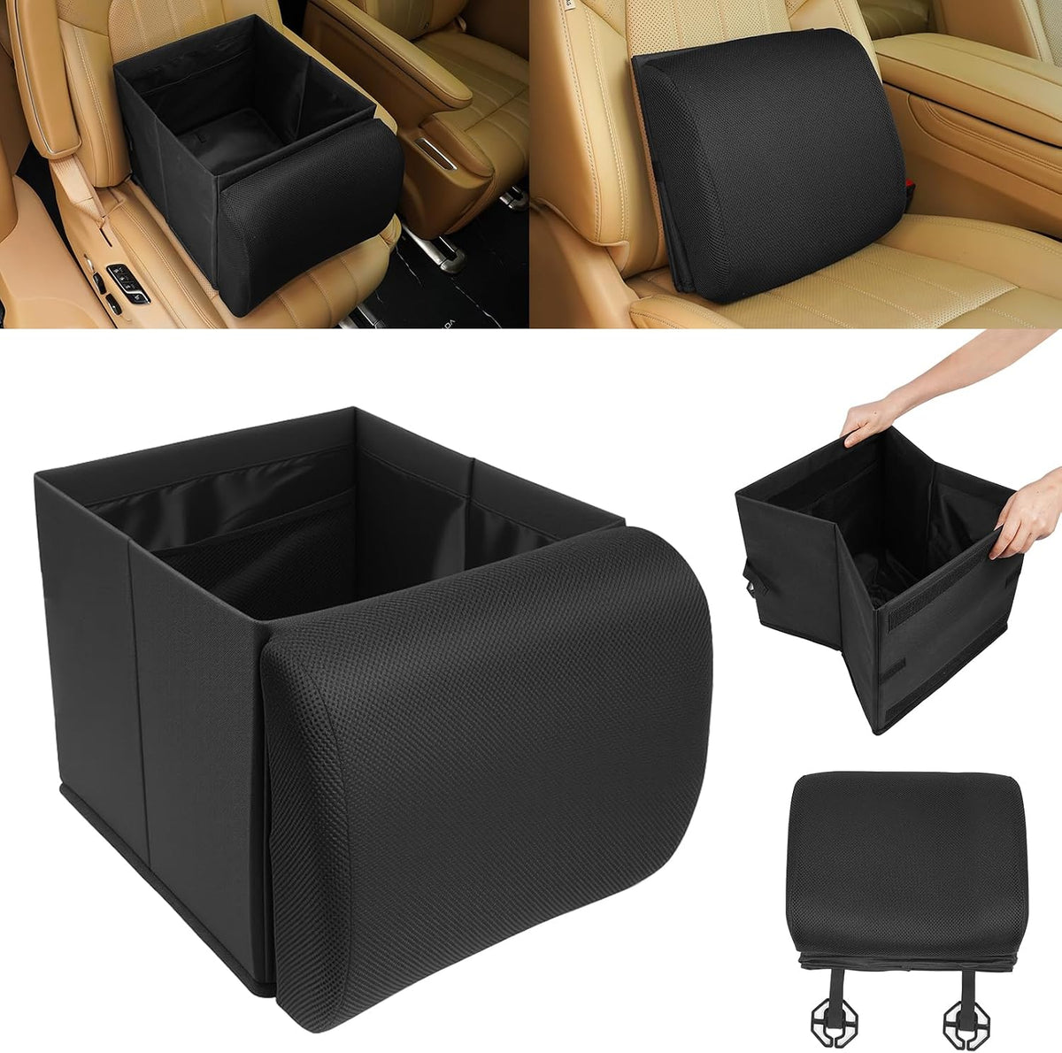 MIKKUPPA Car Trunk Organizer - 70L Collapsible Trunk Organizer with Reinforced Handles for Groceries, Car Storage Organizers for SUV Auto Truck Van with Non Slip Bottom (Gray)