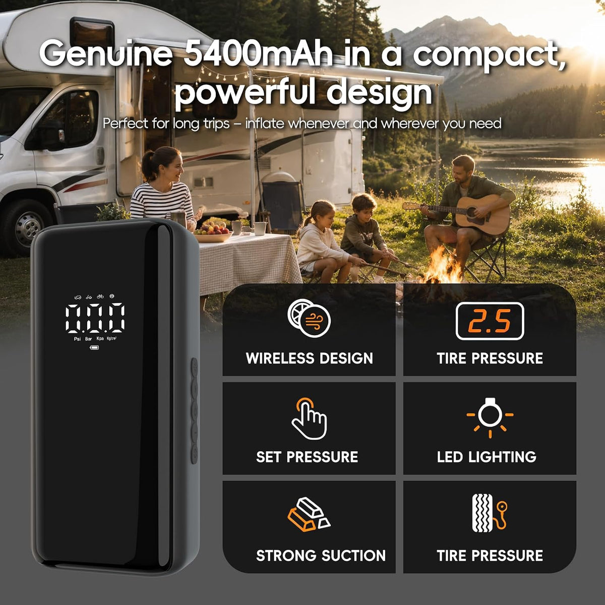 Tire Inflator Portable Air Compressor