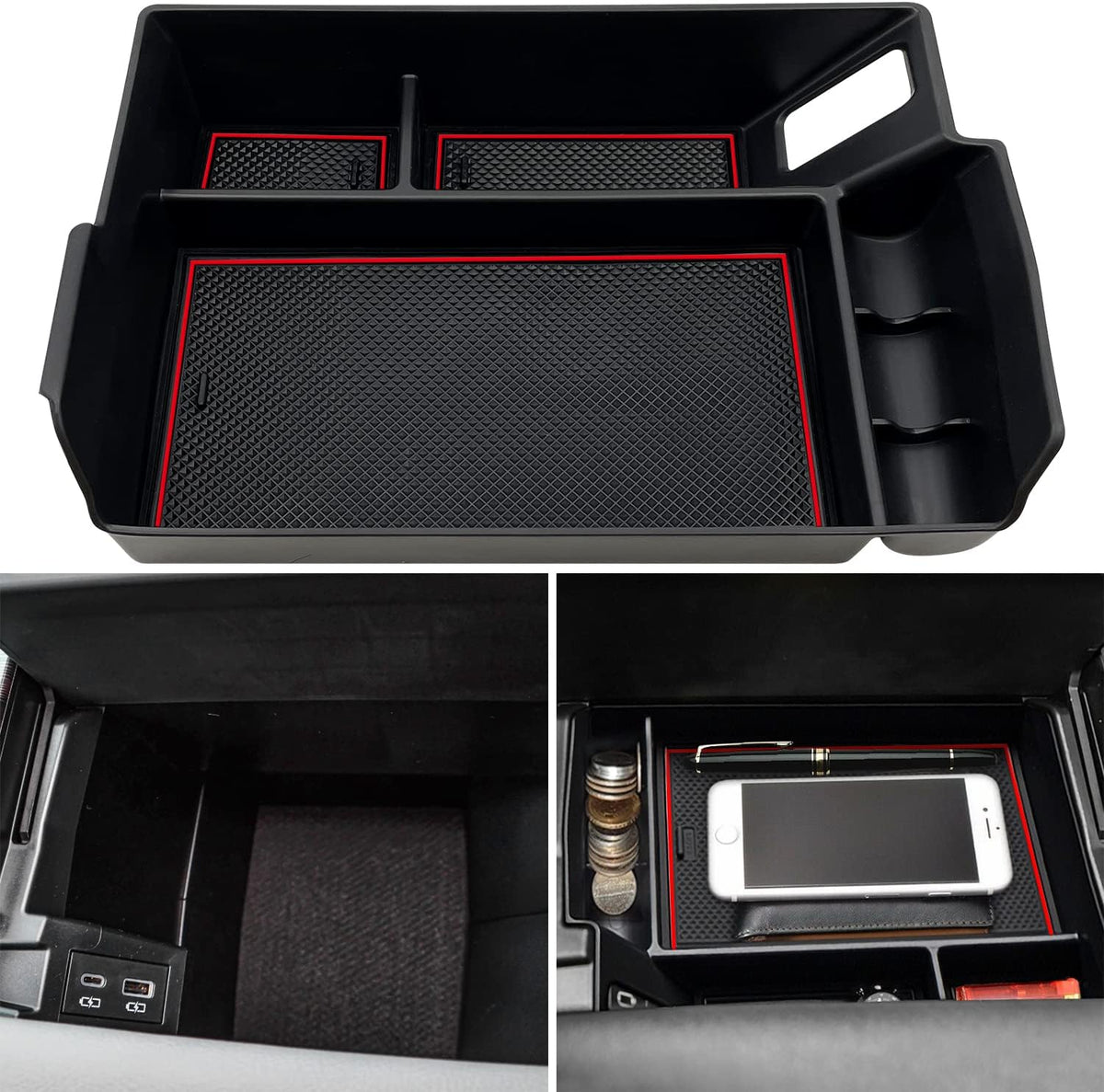 Center Console Organizer Compatible with 2021 2022 2023 2024 2025 2026 Toyota Sienna Accessories