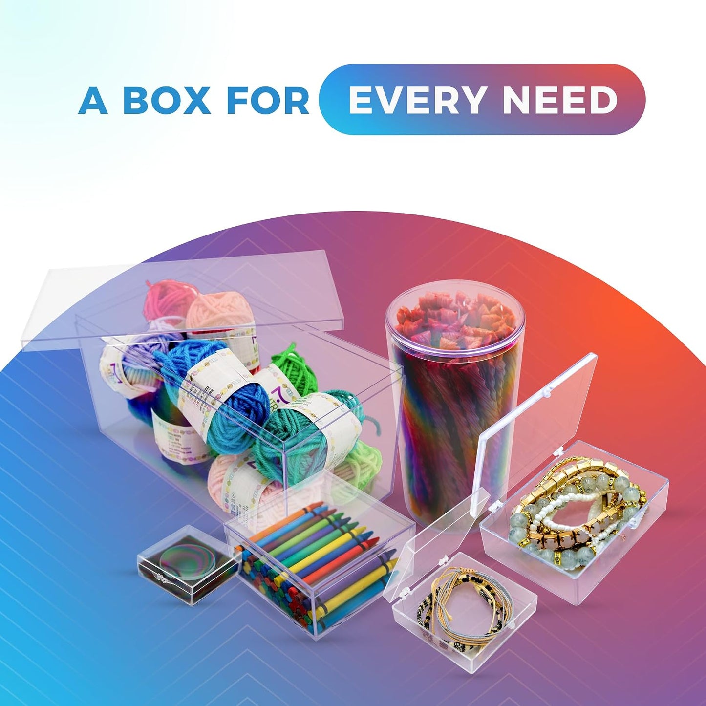 4-Pk Clear Acrylic Display Case with Lid, 12.5x8.5x8.5in, Memorabilia Box | Large 12.5x8.5x8.5 clear box for signed memorabilia, dioramas or shoe & purse storage. Stackable, made in USA.