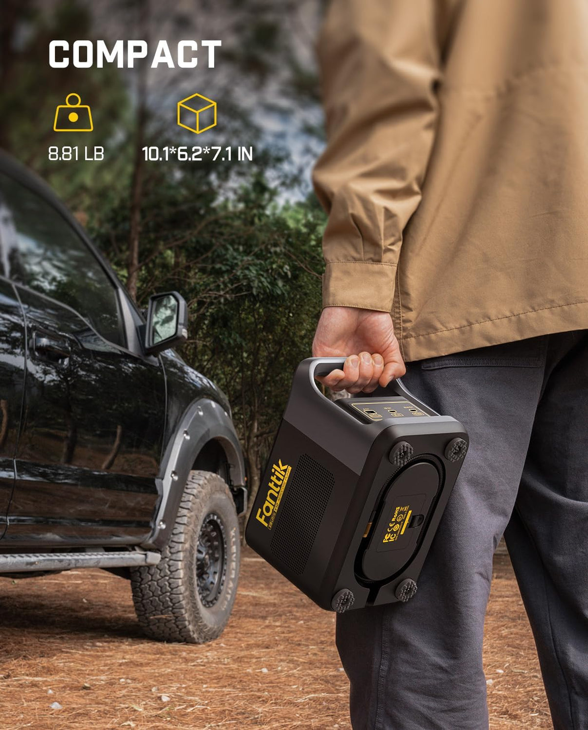 Fanttik X9 Ultra Portable Tire Inflator for Pickup Truck, RV