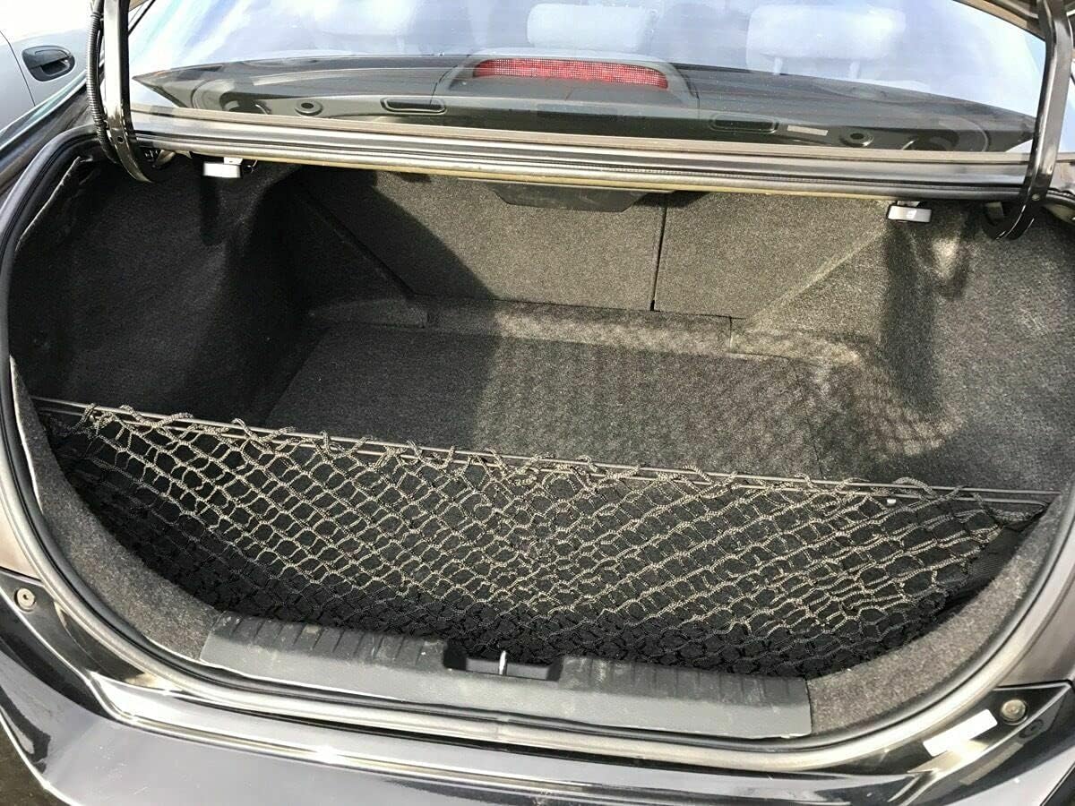 Rear Trunk Organizer Cargo Net for Honda Civic 2006-2011 – Envelope Style Cargo Net for Sedan - Premium Mesh Car Trunk Organizer Vehicle Carrier Storage – Compatible with Civic