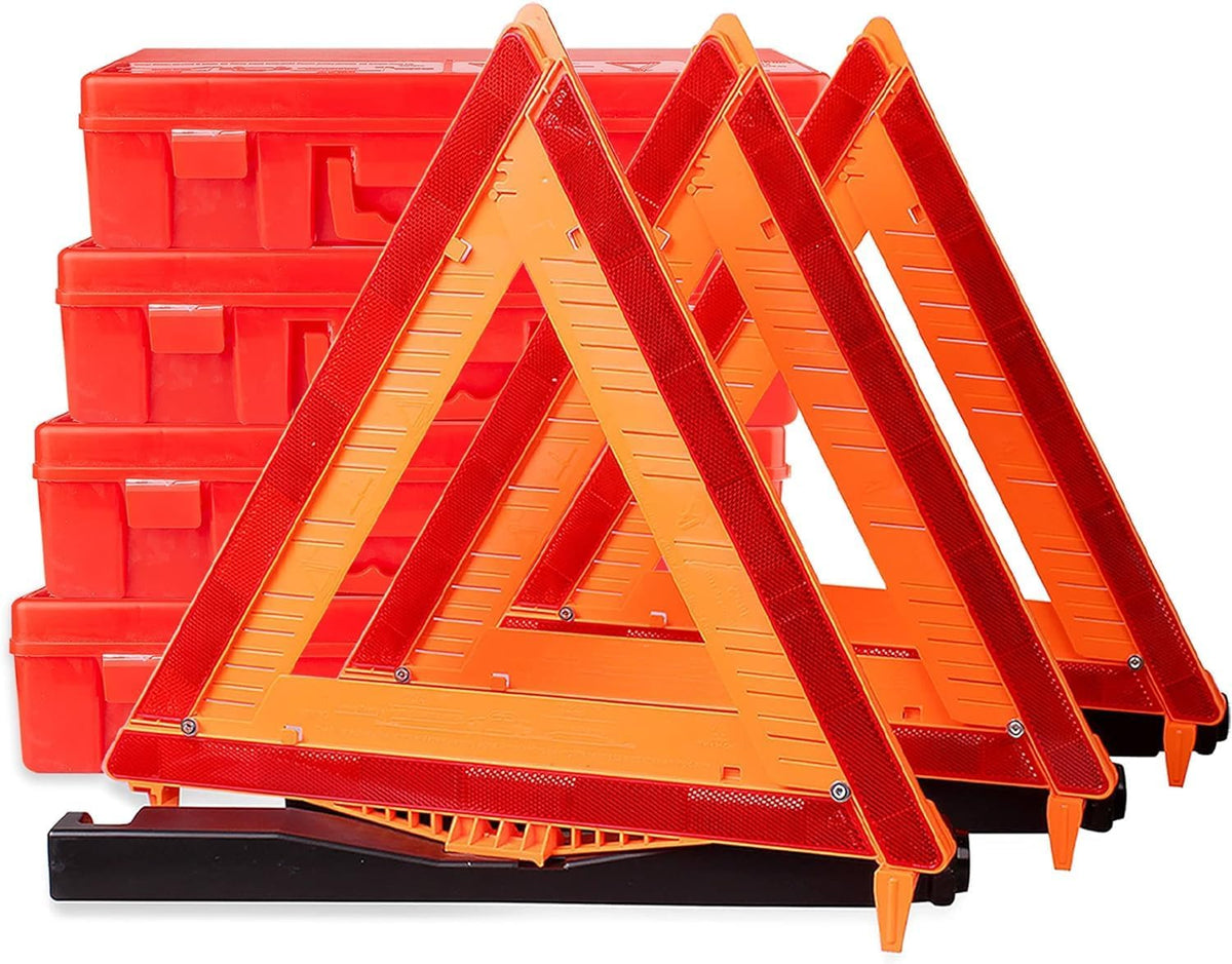 CARTMAN 3PK DOT Approved Foldable Road Safety Warning Triangles