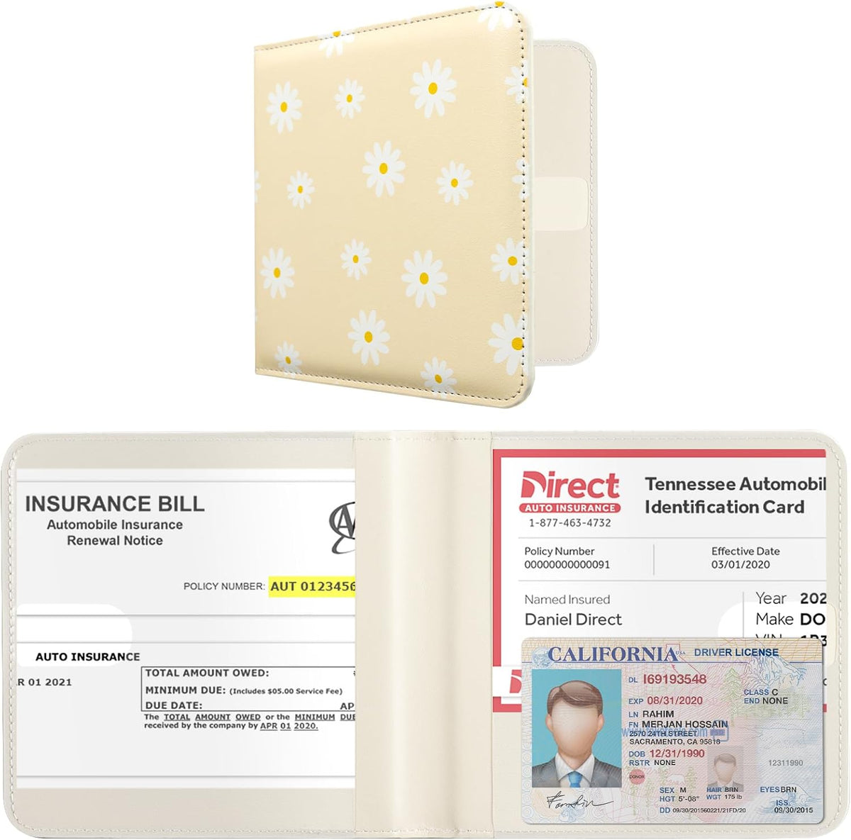 CoBak Car Registration and Insurance Holder for Men and Women