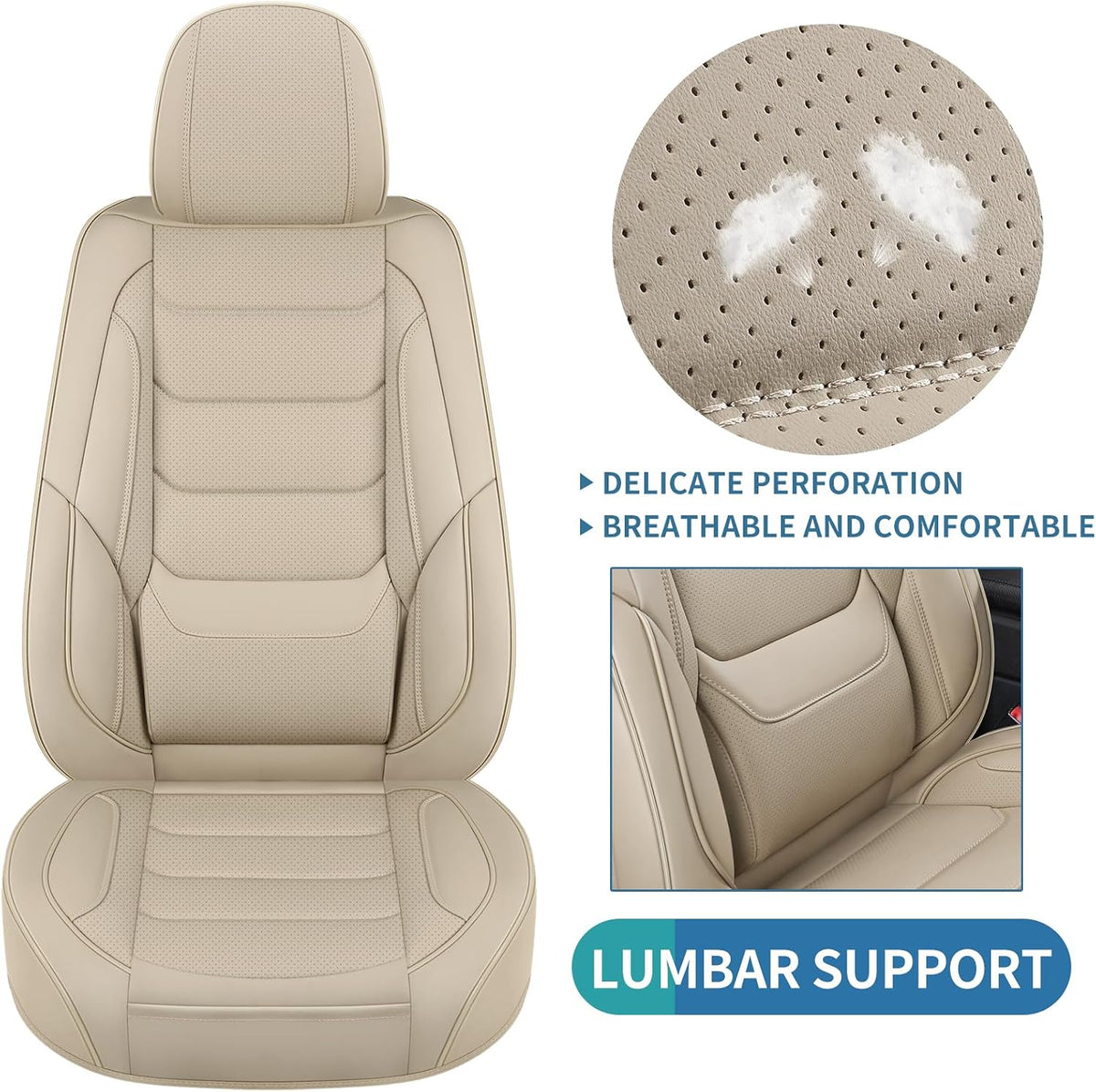 Leather Car Seat Covers Full Set Automotive Seat Protectors