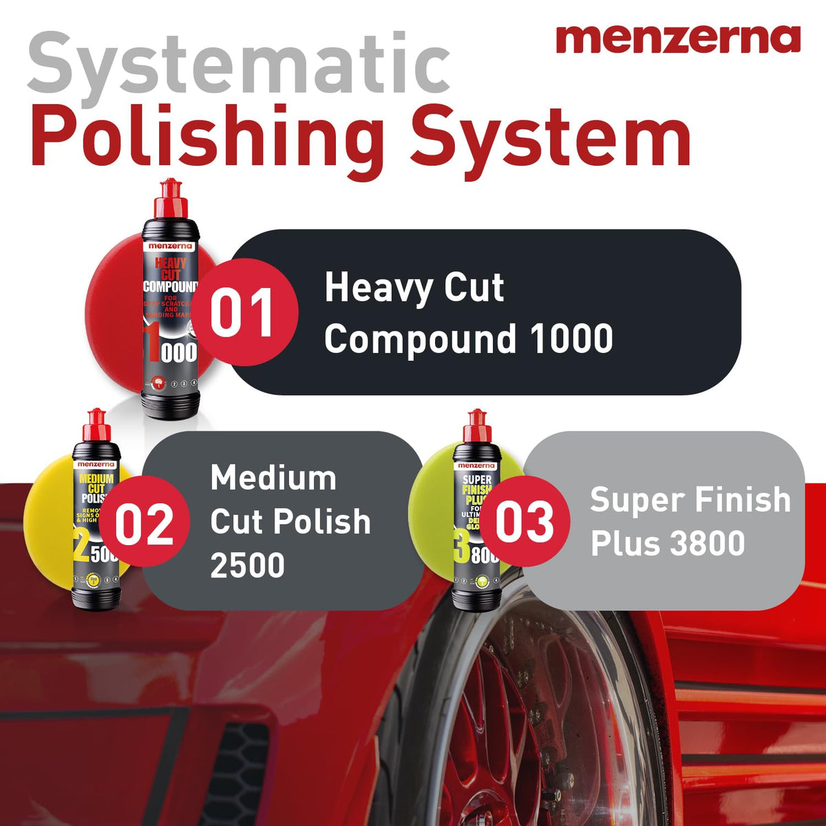 menzerna Heavy Cut Compound 1000 I Abrasive Polishing Compound I 8 fl oz