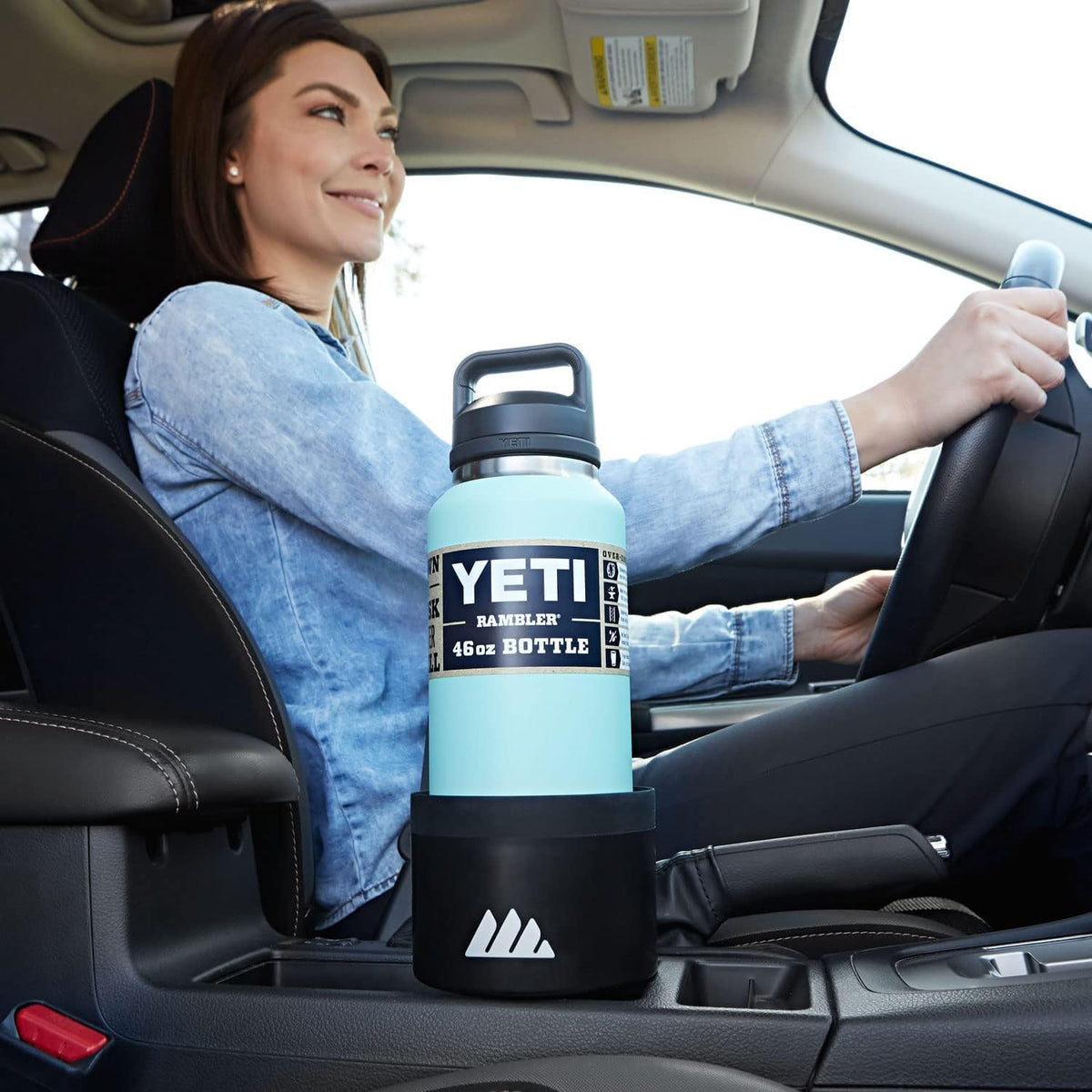 Integral Ultimate Car Cup Holder Expander with Adjustable Base - 2 Pack