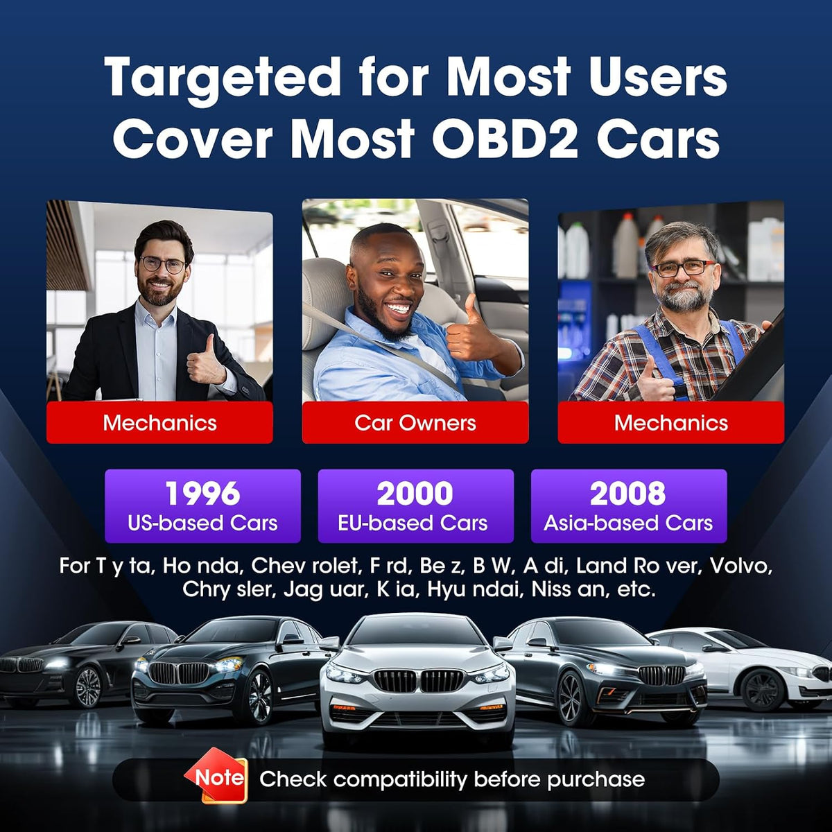 Launch OBD2 Scanner Creader VII+ V3.0 2026, 4 Systems, 3 Resets Code Reader