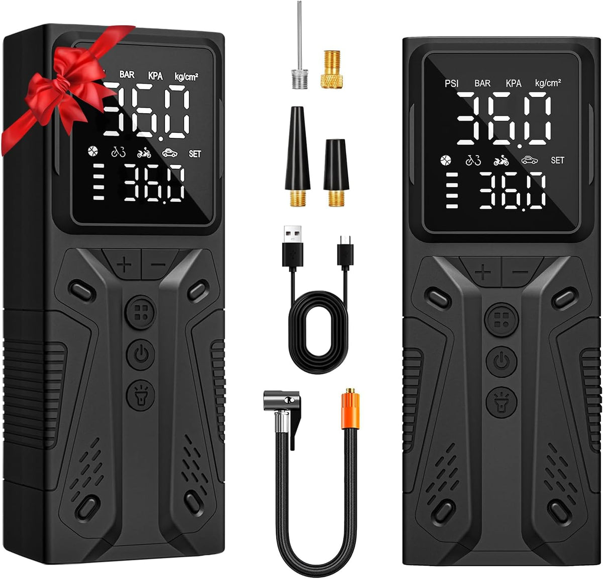 Tire Inflator Portable Air Compressor, 150PSI Auto Shut-Off