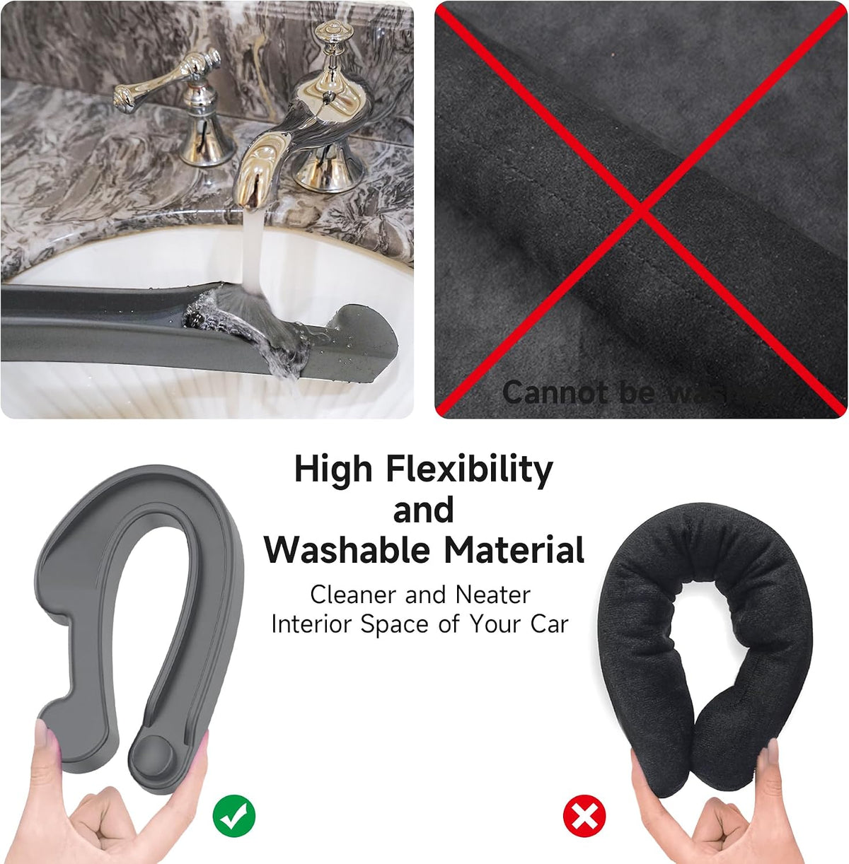 Givifive Car Seat Gap Filler Organizer 2Pack Soft Foam 3IN1 Multifunctional