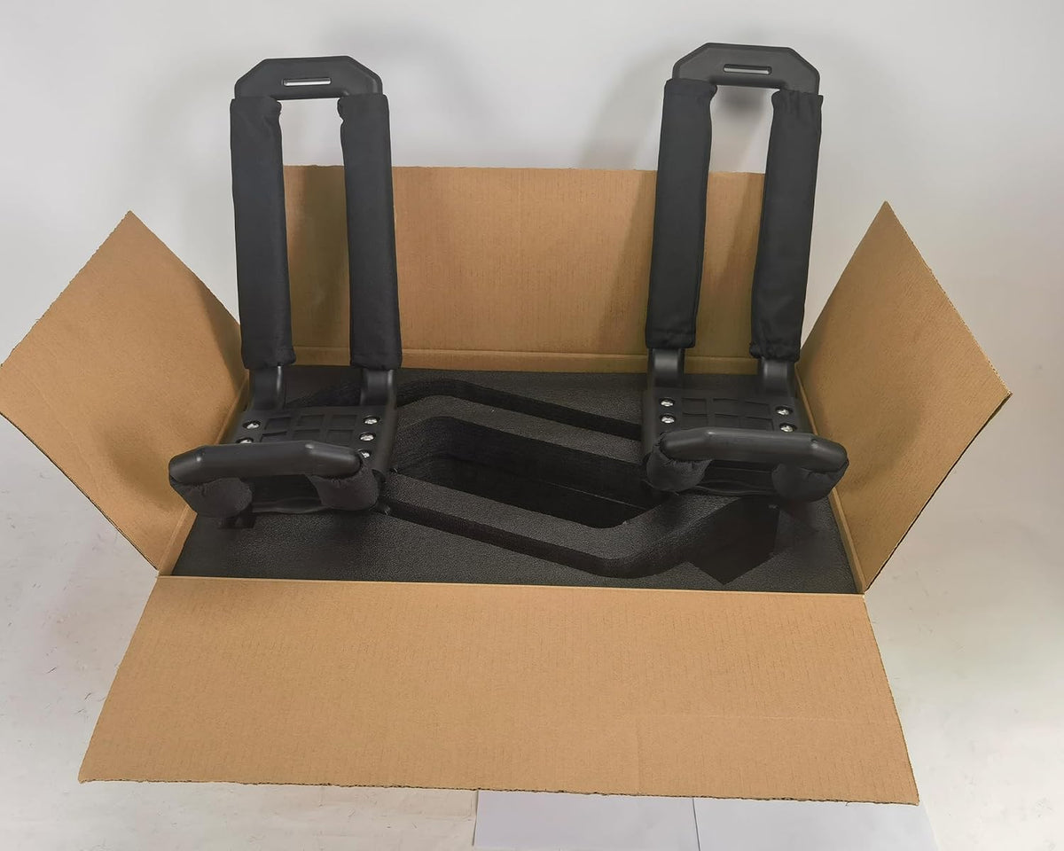 Kayak Roof Rack - Low Noise Elliptical Aluminum, Universal | For Cars/SUVs, Holds Kayaks, Canoes, SUPs, 100Lb Capacity