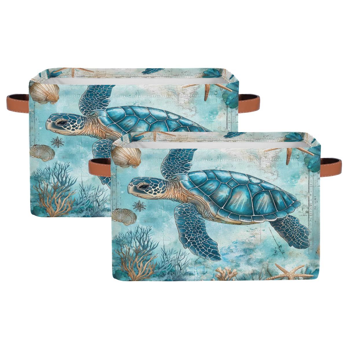 Blue Hydrangea Flowers Storage Baskets for Organizing, Fabric Collapsible Storage Bins Box Pink Butterfly Decorative Toy Organizer Baskets for Closet Shelves Gift Basket 1 Pc