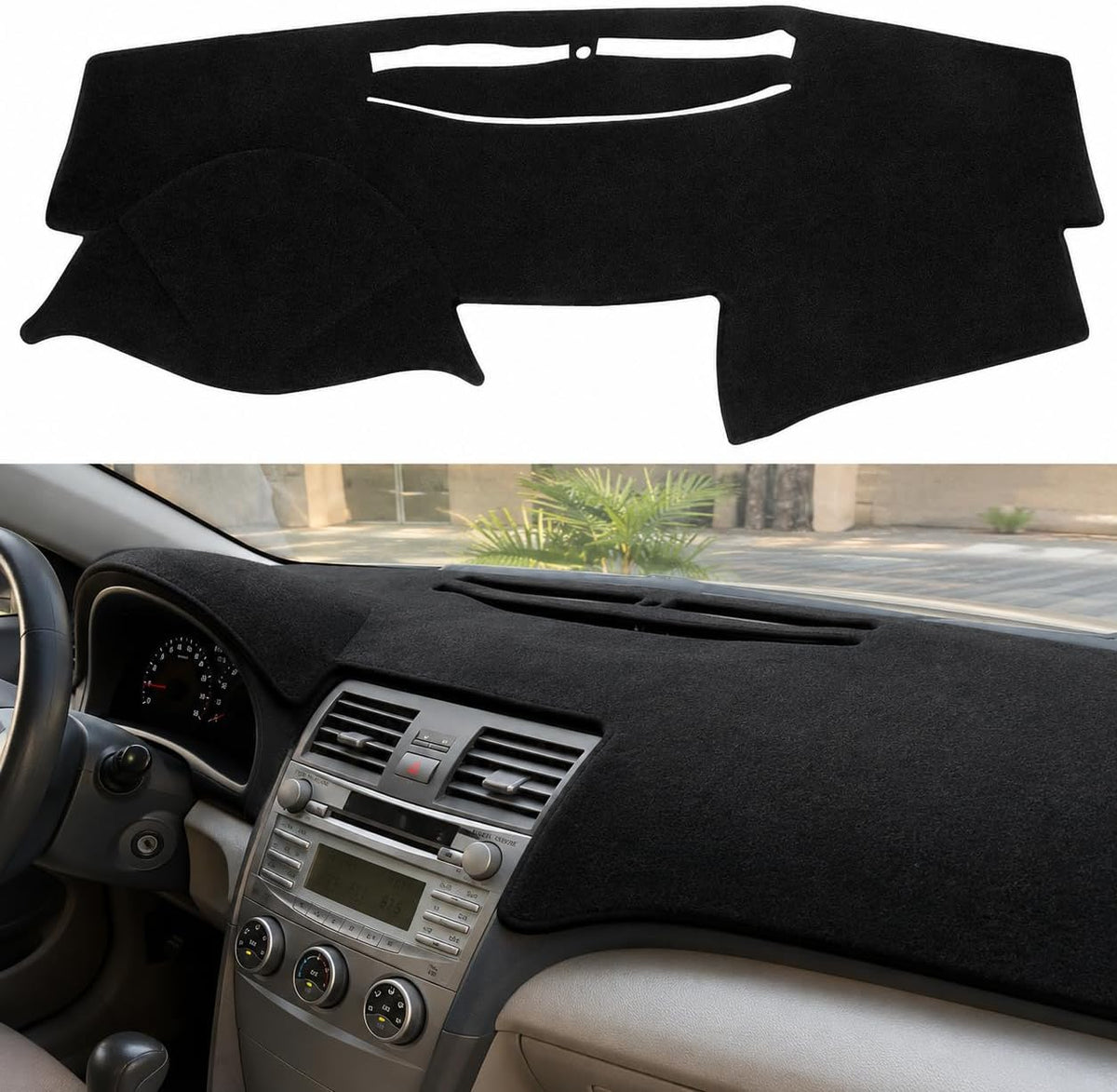 Custom Fit for Toyota Camry Dash Cover 2007-2011, Dashboard Mat, Gray