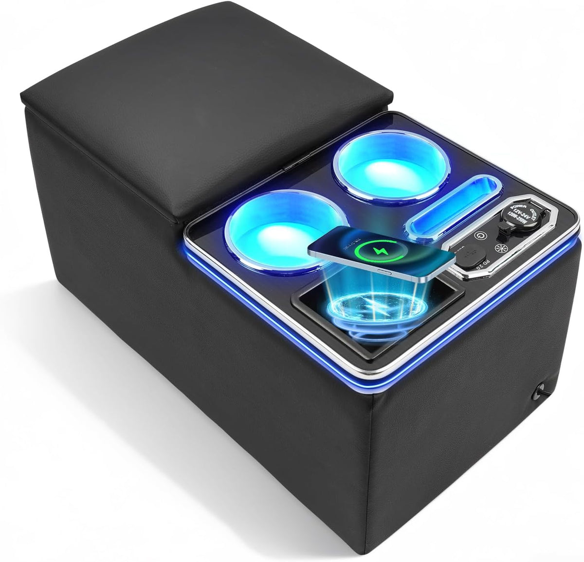 Center Console Universal for Trucks, Minivans, and SUVs with Chairging
