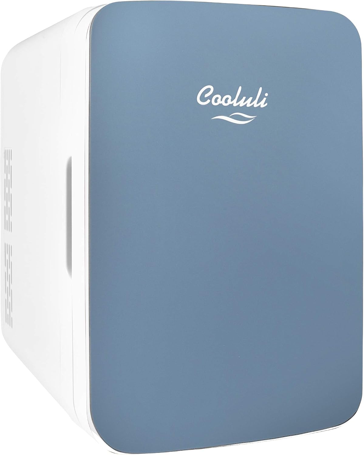 Cooluli 10L Mini Fridge for Bedroom, Car, Office Desk & Dorm - Portable Thermoelectric Cooler & Warmer for Food, Drinks, Skincare - AC/DC Refrigerator with Glass Front, Black