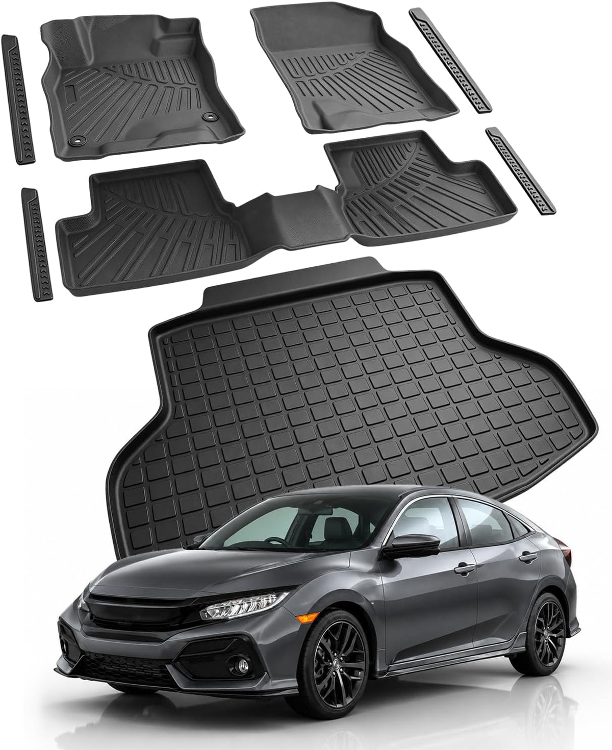 Floor Mats & Cargo Liner for Honda CRV 2007-2011 Full Set
