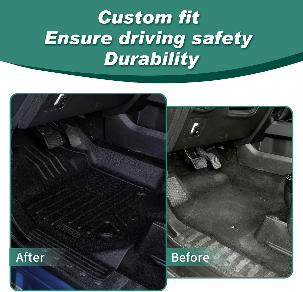 Floor Mats for 2015-2026 Ford F150 SuperCrew Cab