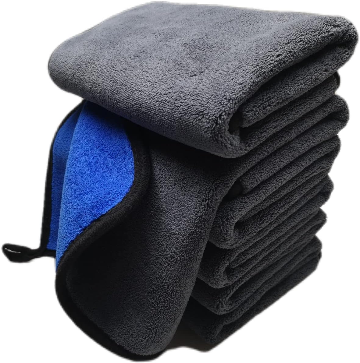 Large Microfiber Drying Towel for Car, Great Thick Soft Plush Towels, 36 x 24inches 800GSM Thickness, Quality, Washable, Absorbency No Scratch Lint Free Drying Towel (36 x 24inches,Grey-Green,1pack)