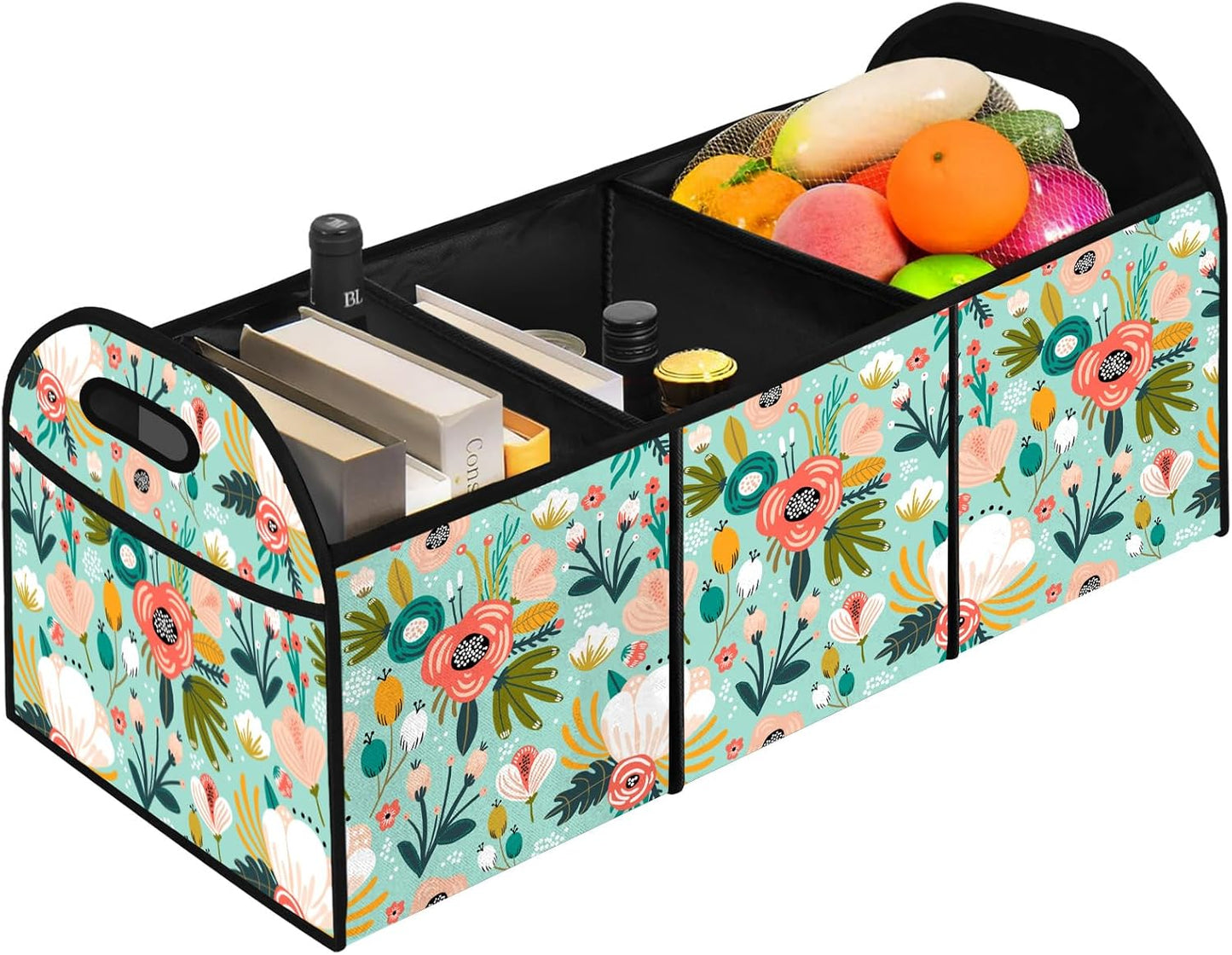 Mushroom Collapsible Trunk Organizer Automotive Storage Car Multicompartment Large Capacity