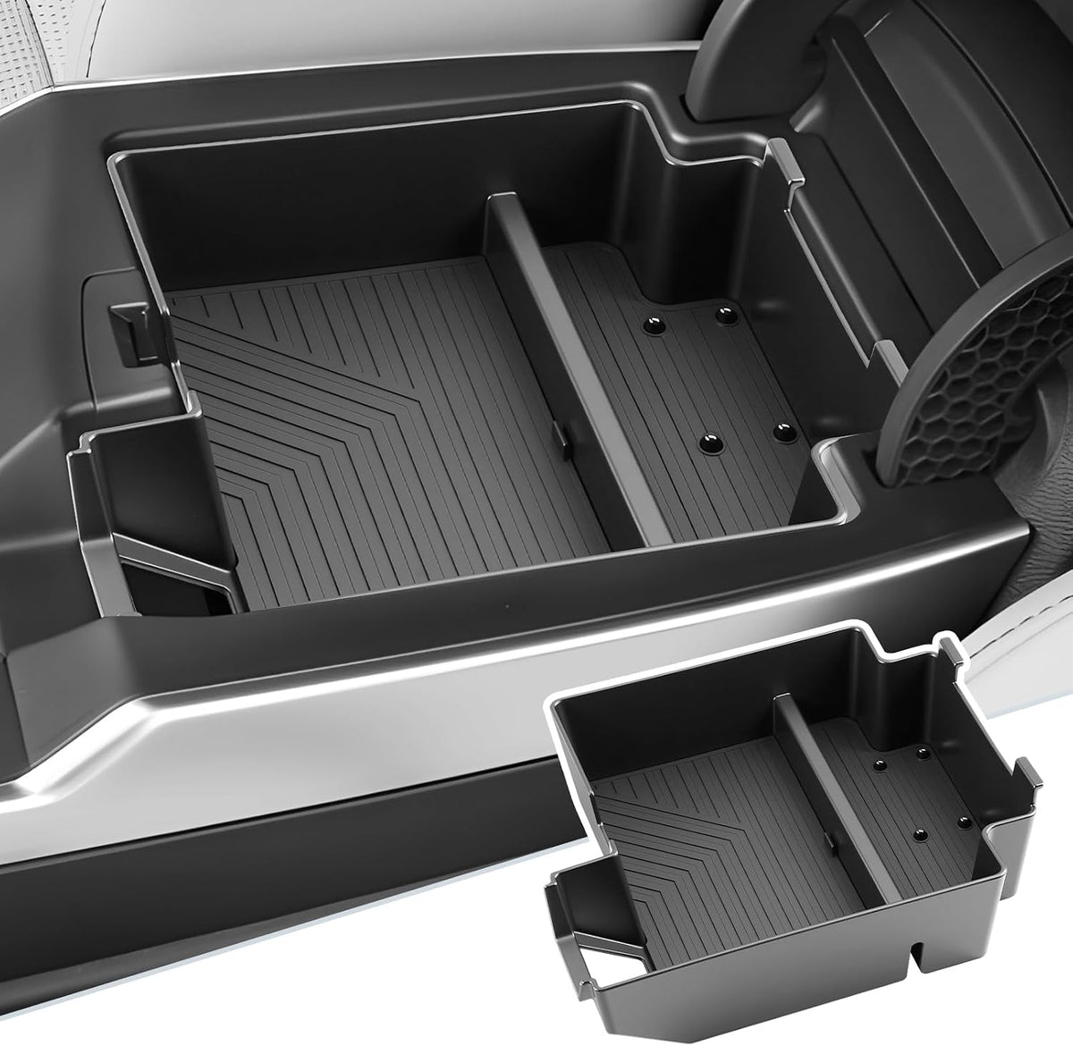 SKTU for 2020-2025 Land Rover Defender Center Console Organizer 2020-2025 Defender Front Console Organizer for 2020-2025 Land Rover Defender Accessories (Front)