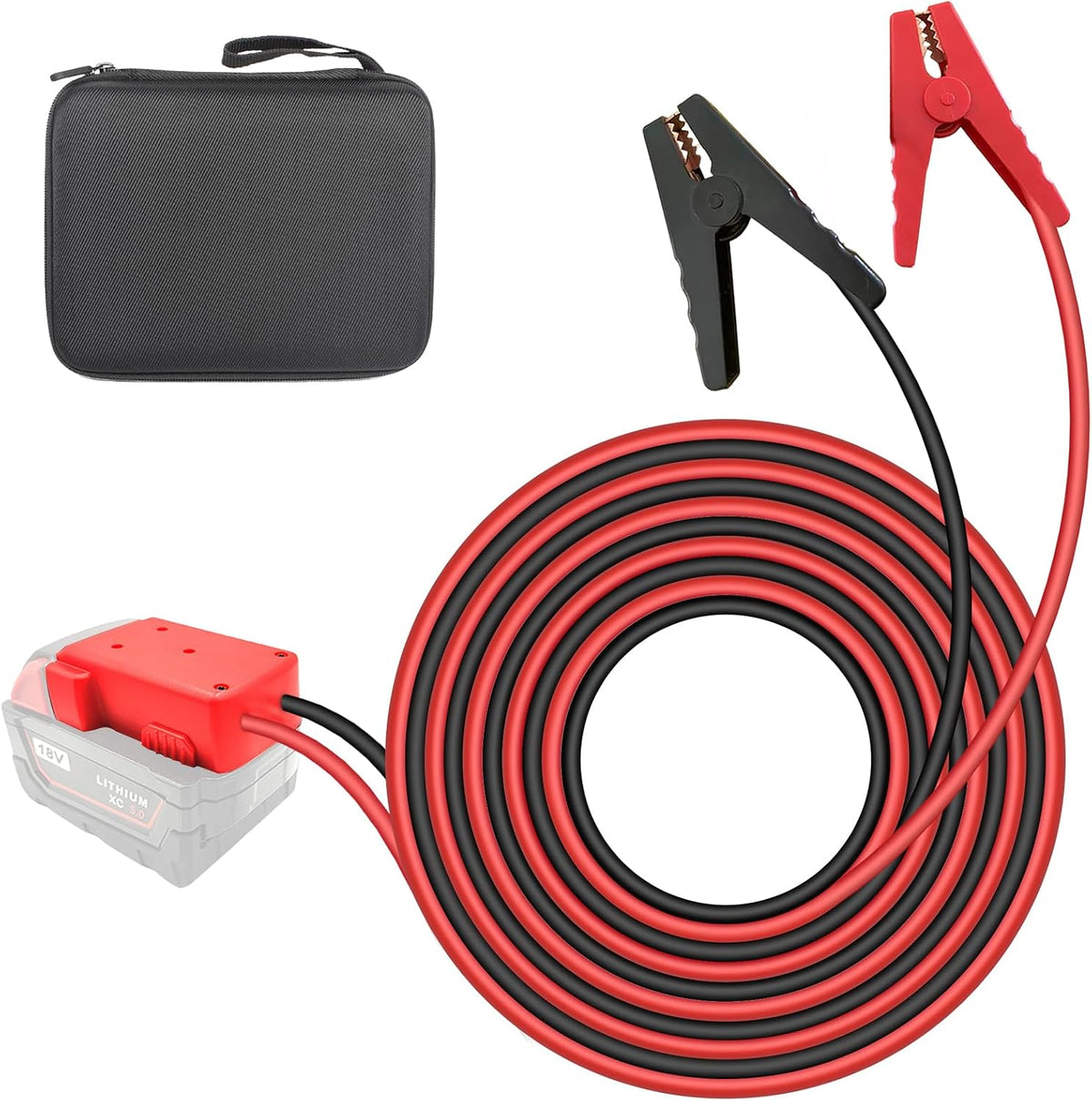 Jumper Cable Clamps for Milwaukee Jump Starter (2.0ft Cable(No Case))