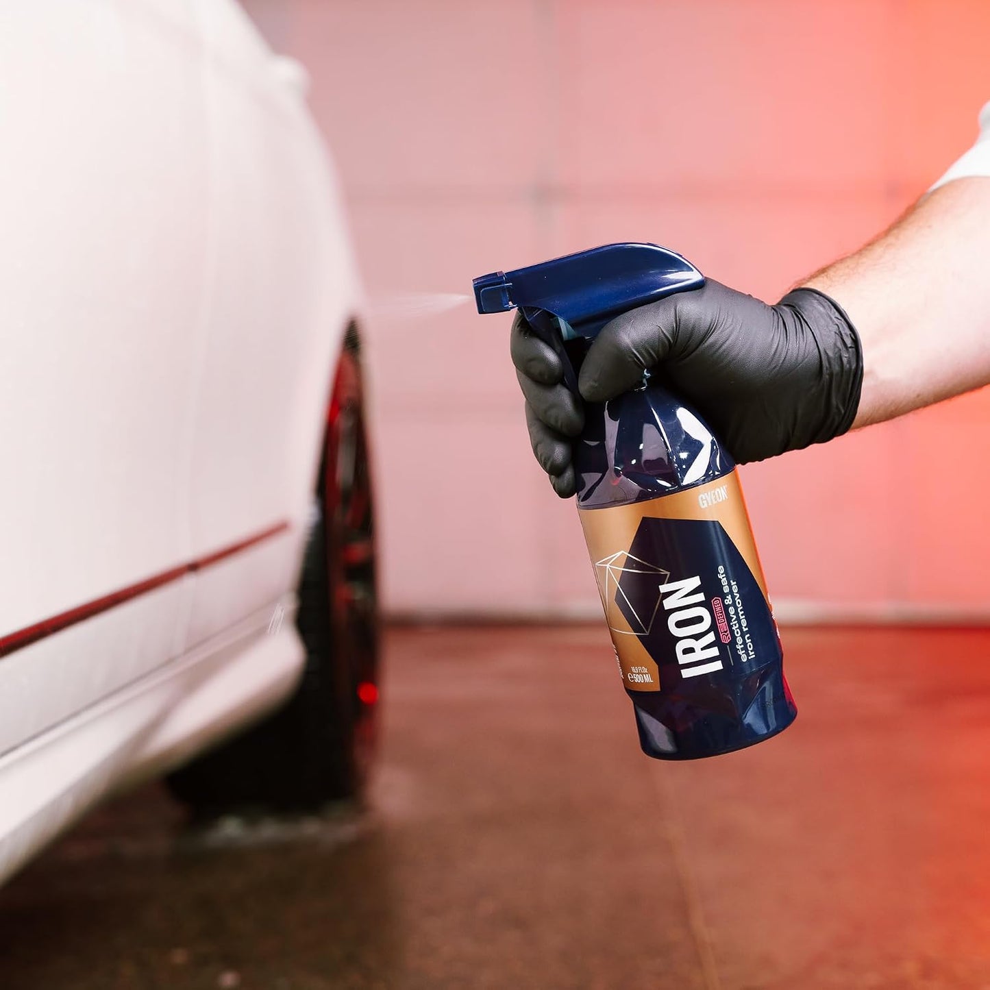 Gyeon Iron Redefined Iron Remover Fallout Cleaner for Car Paint Wheels Glass pH Neutral Color Changing Formula Removes Brake Dust Rust & Rail Dust Powerful Auto Detailing Surface Decontamination