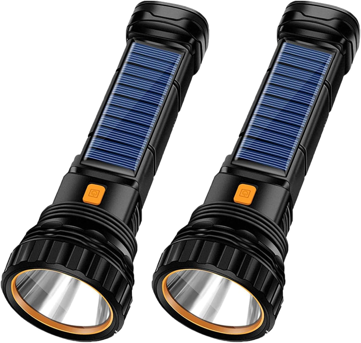 E-SHIDAI Solar Rechargeable Flashlight, Multi Function 1000 Lumens LED Flashlight with Emergency Strobe Light, Handheld LED Flashlights for Home Emergencies Camping